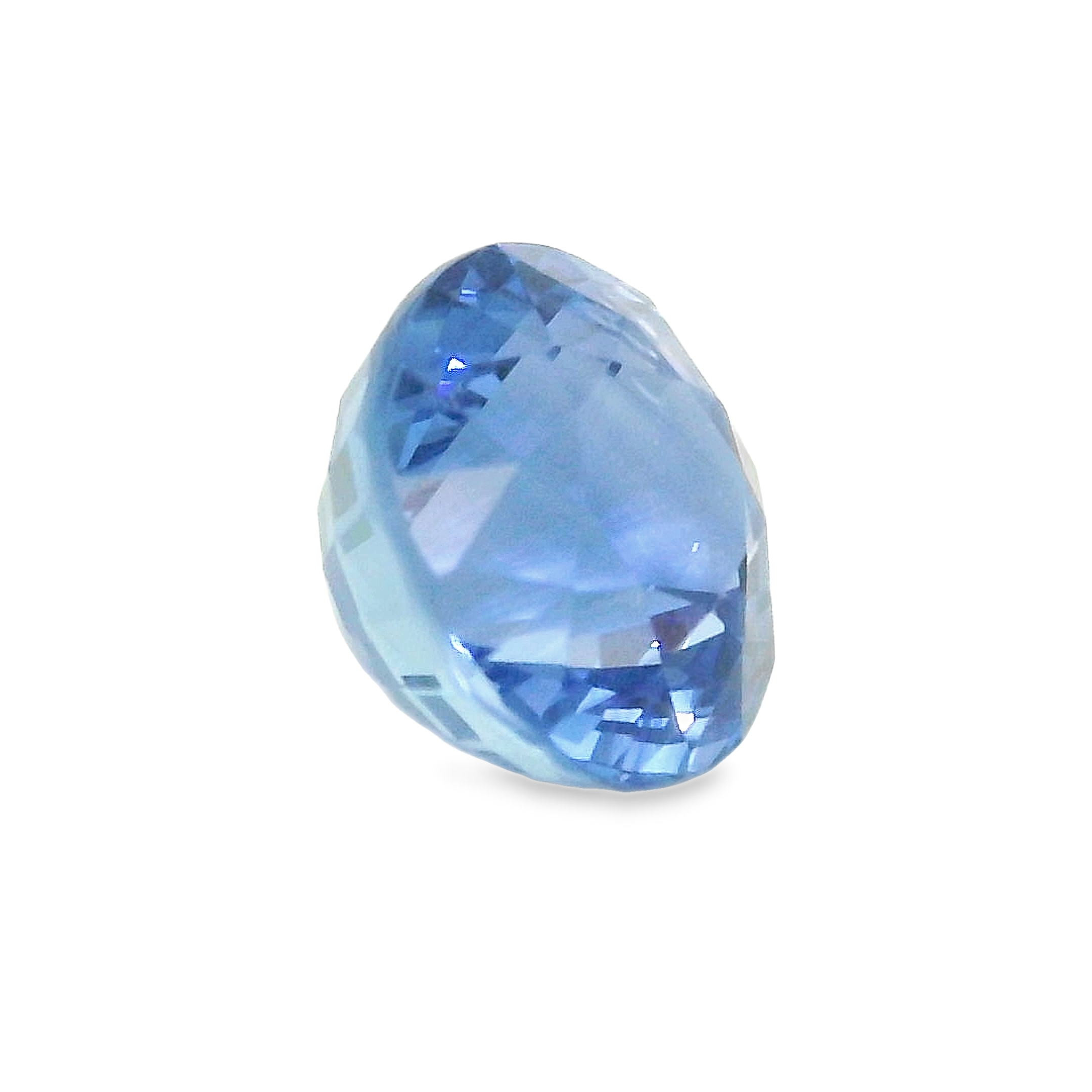 3.08ct , Blue Round Brilliant cut Sapphire