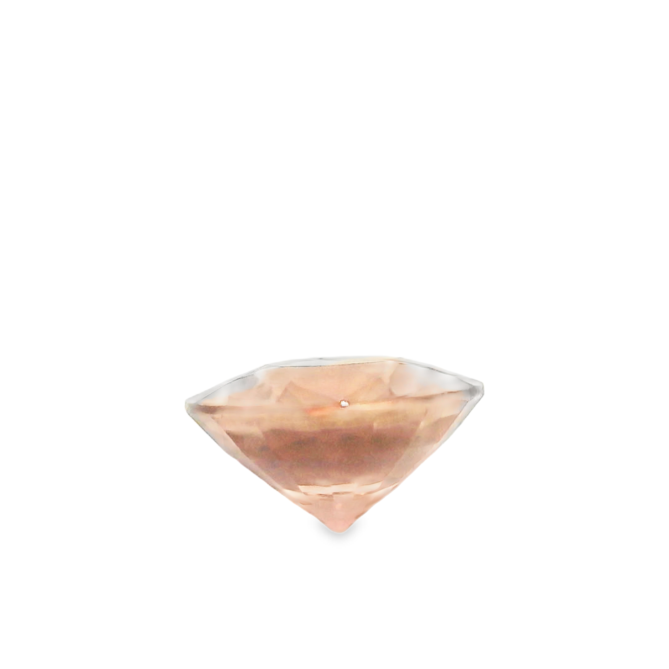 1.16ct padparadscha sapphire, round brilliant cut