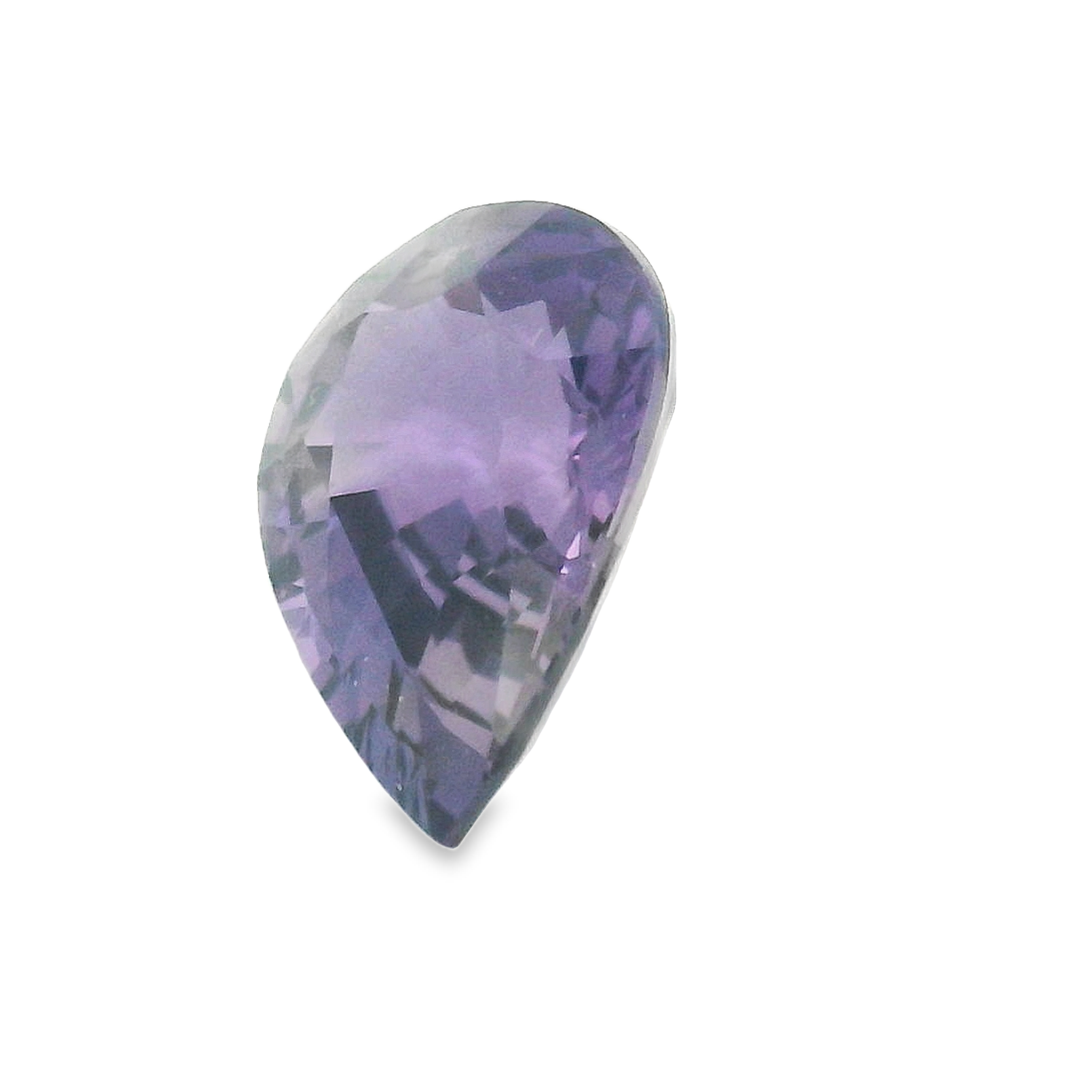 2.03ct Purple pear shaped sapphire