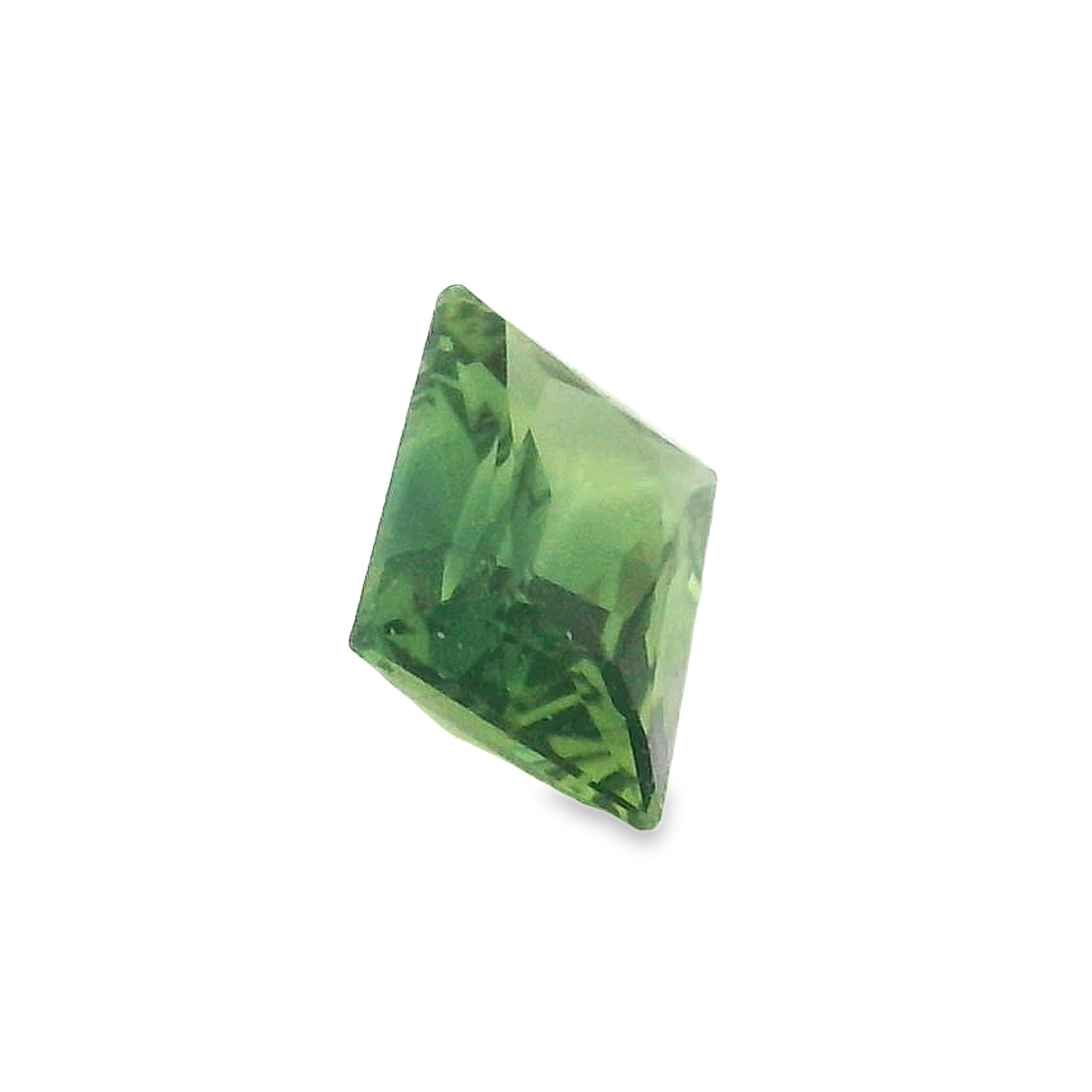 0.95ct Bi-colour, Green, Yellow, Parti Baguette cut Sapphire