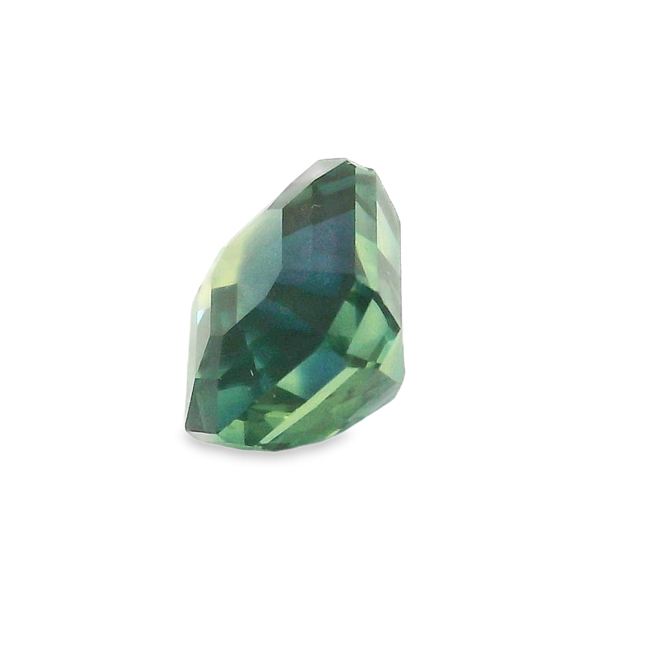 1.44ct Teal Emerald Cut Sapphire