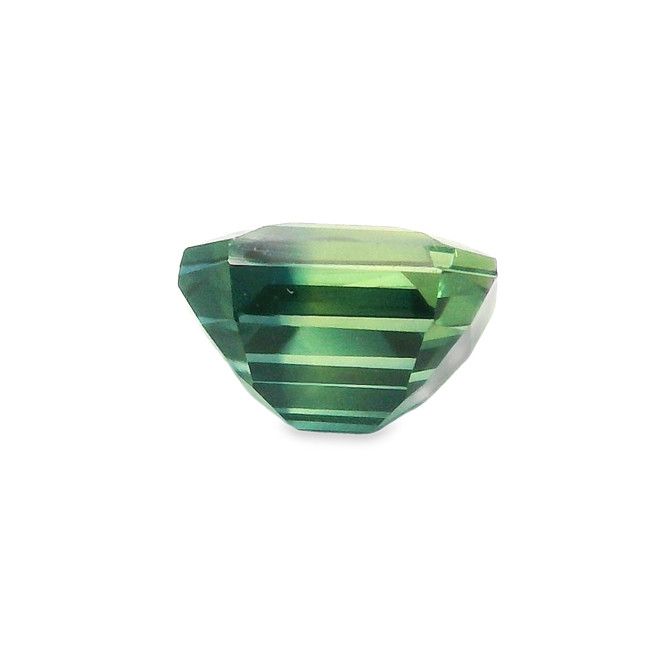 1.44ct Teal Emerald Cut Sapphire