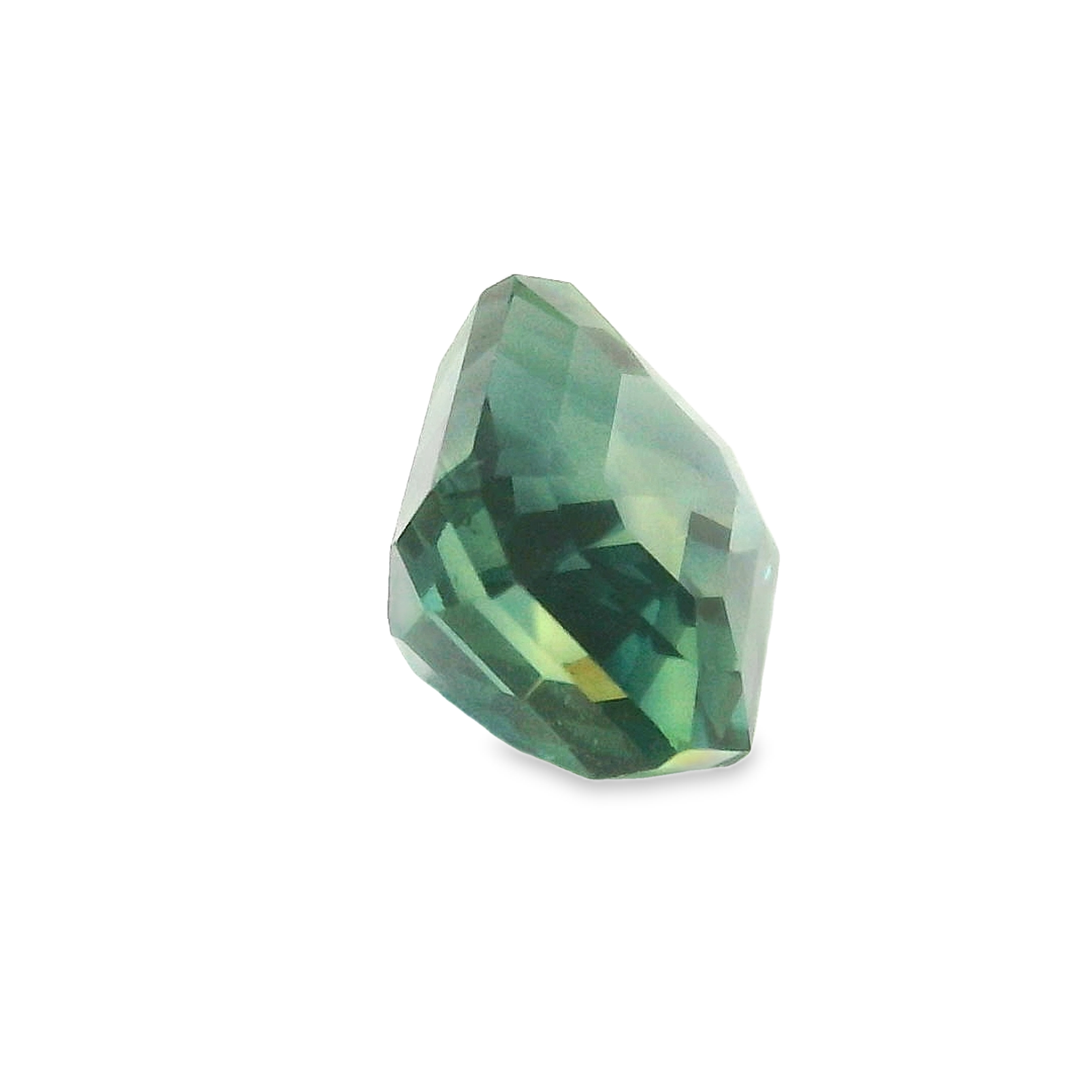 1.44ct Teal Emerald Cut Sapphire