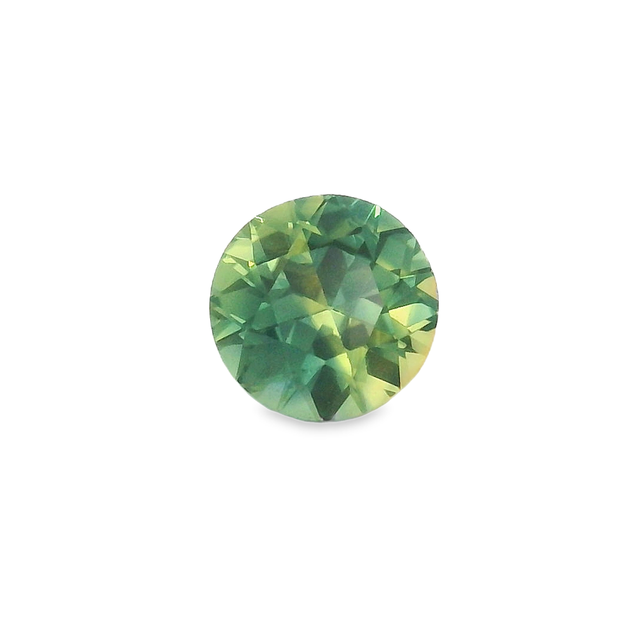 0.80ct Round Brilliant Parti Sapphire