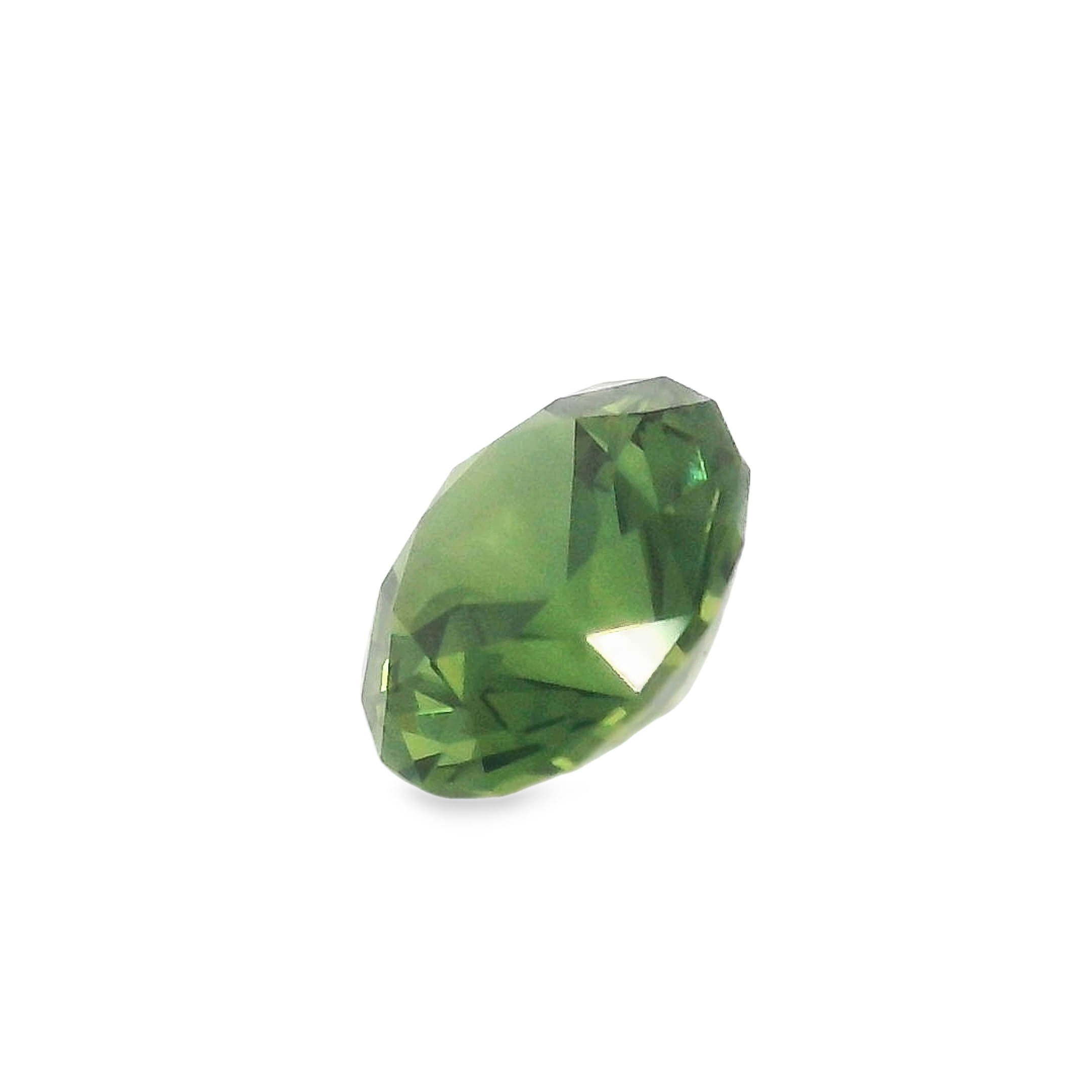 1.31ct Round Green Australian Sapphire
