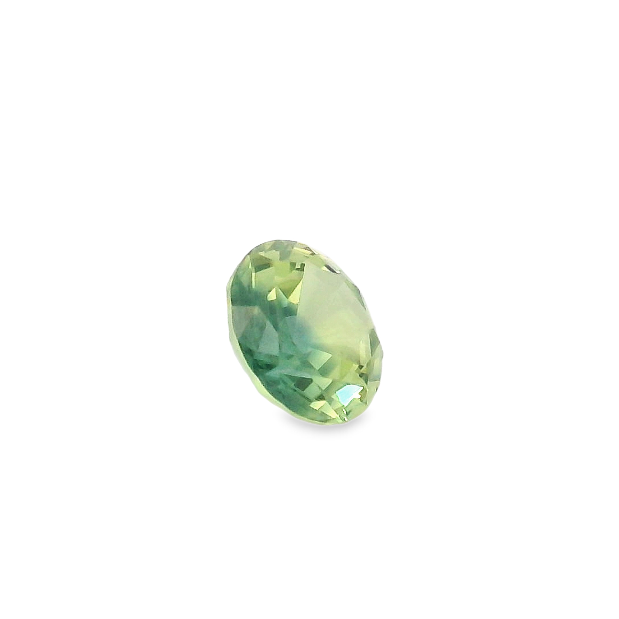 0.57ct Round parti blue/yellow Australian Sapphire