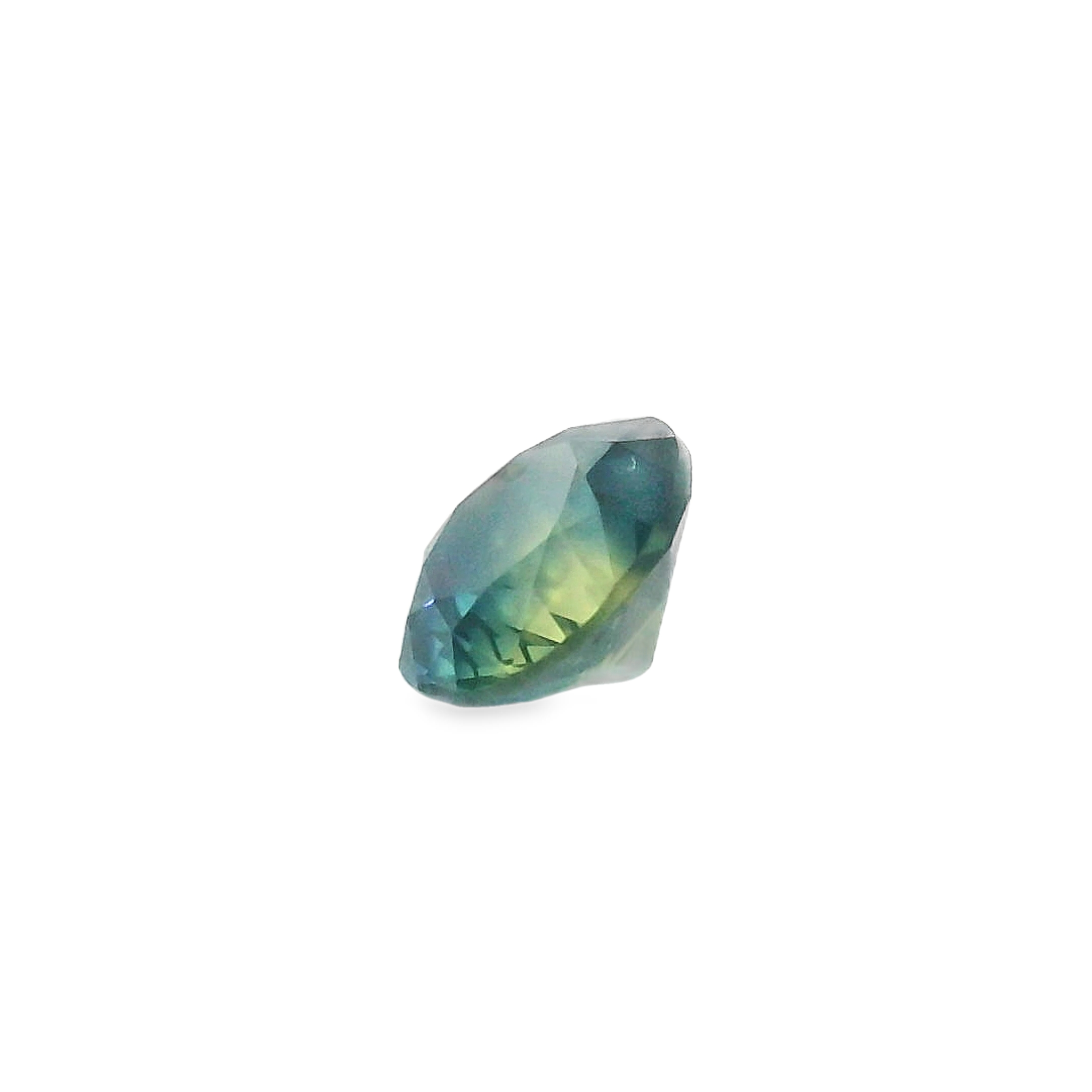 0.62ct Round Brilliant Patri Green/blue Australian Sapphire