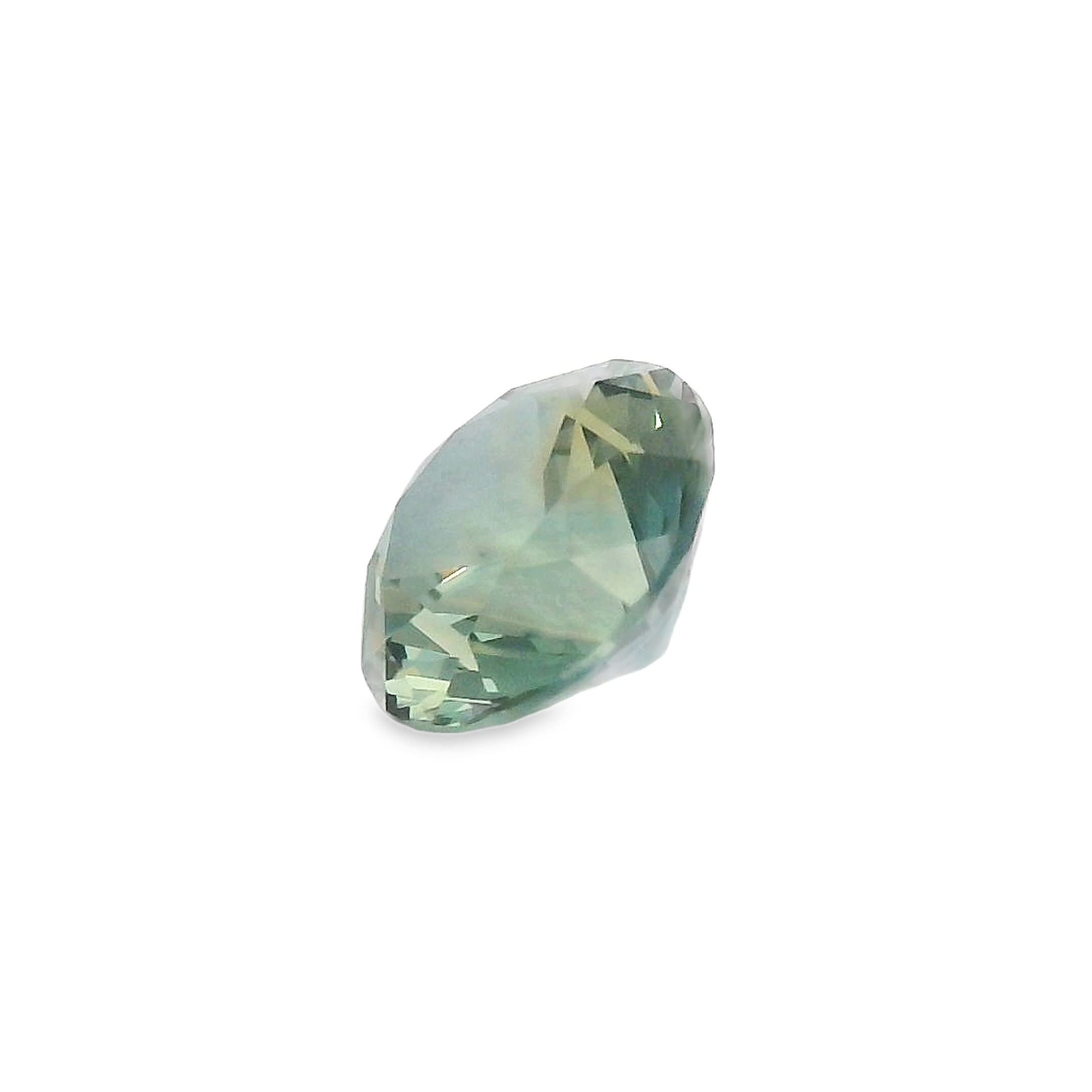 1.06ct Round Brilliant Parti Blue/Orange Australian Sapphire