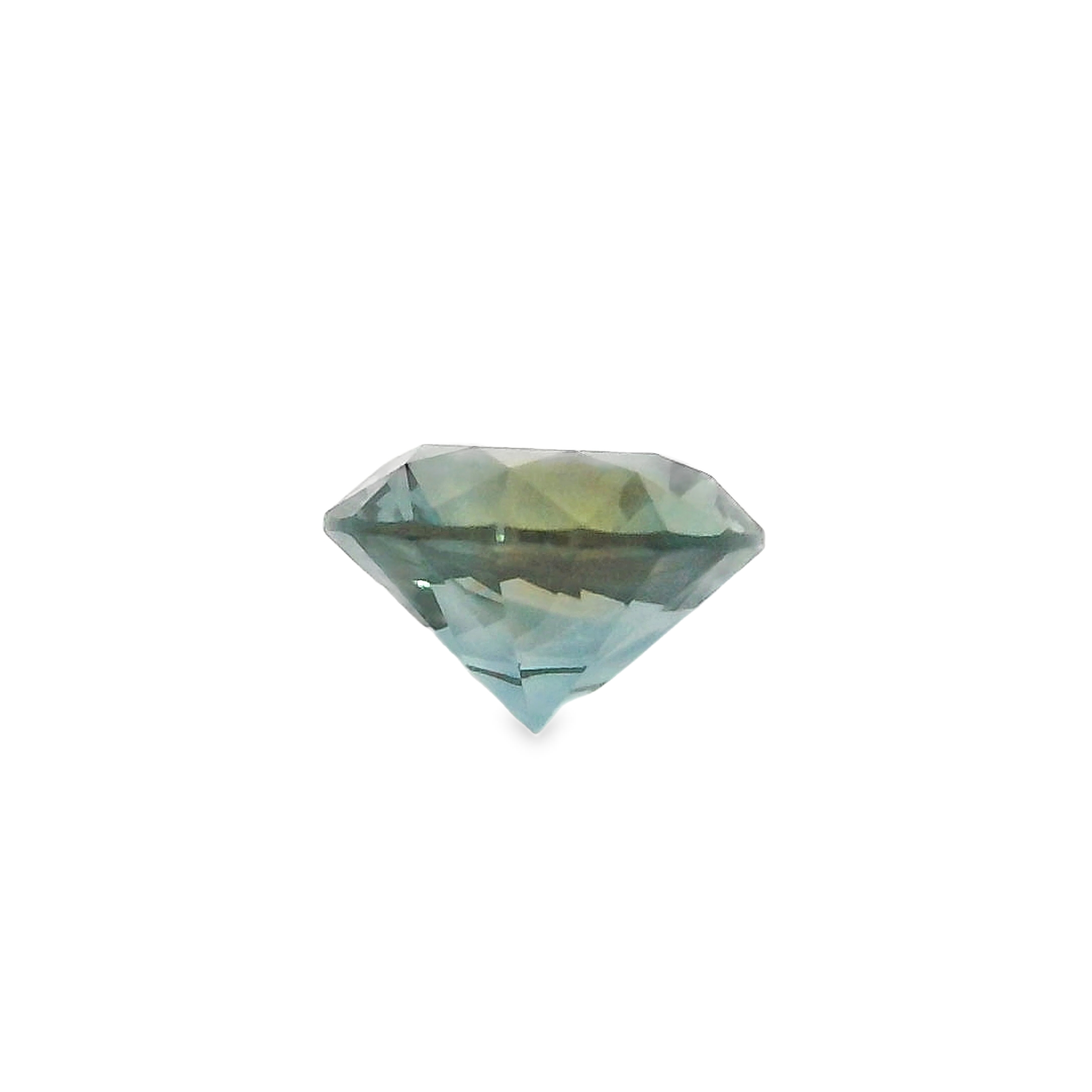 1.06ct Round Brilliant Parti Blue/Orange Australian Sapphire