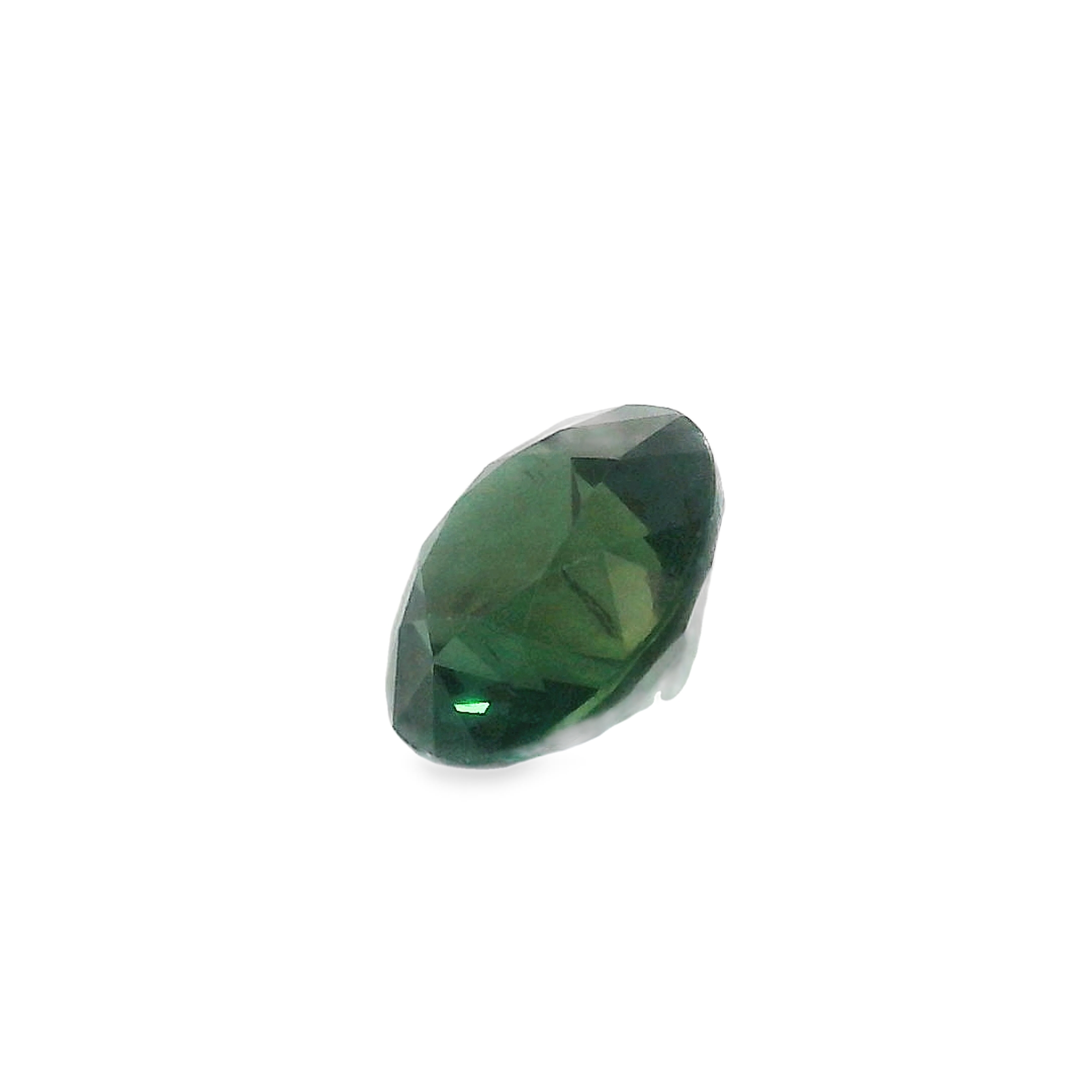 0.96ct round Brilliant Parti Blue/Green Australian Sapphire