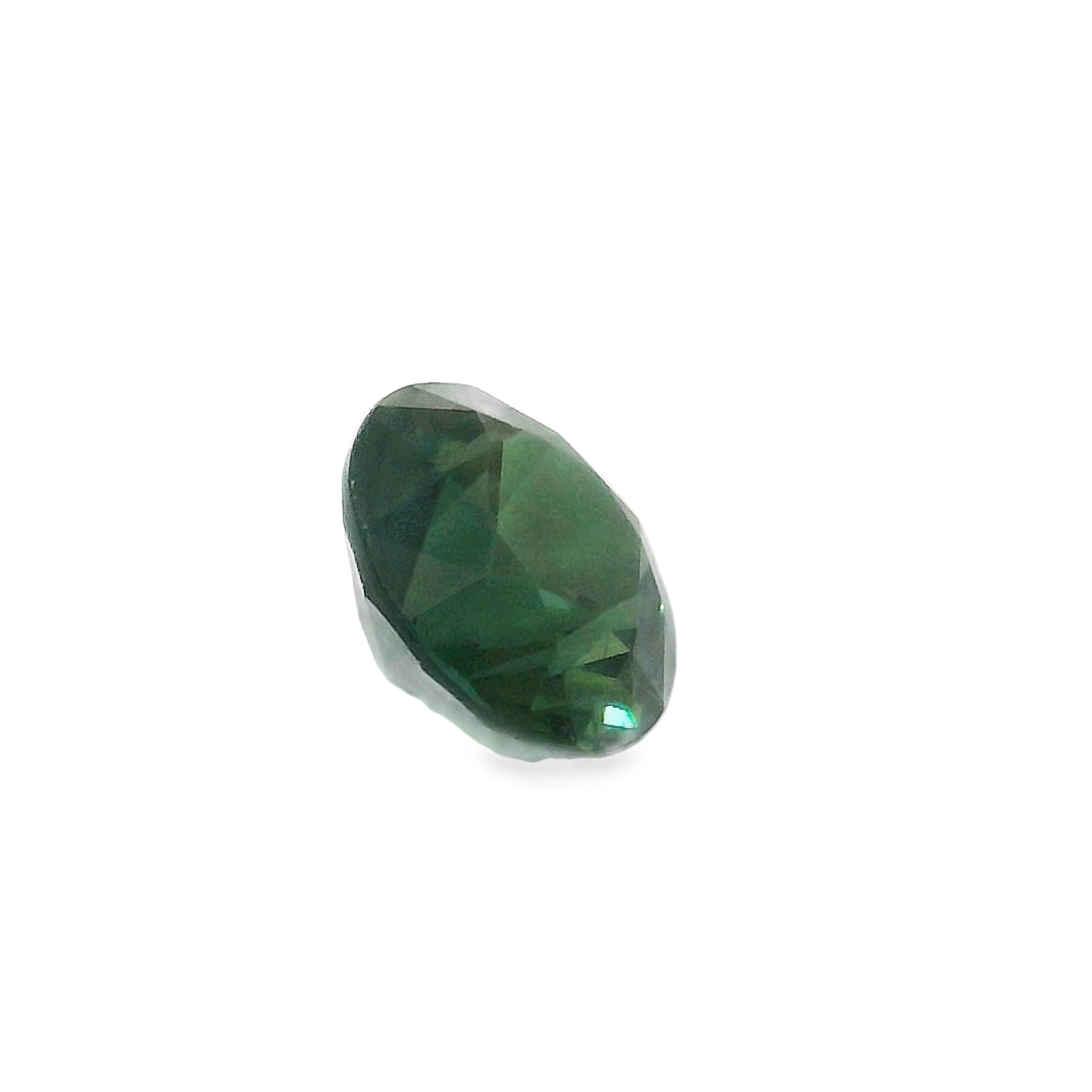 0.96ct round Brilliant Parti Blue/Green Australian Sapphire