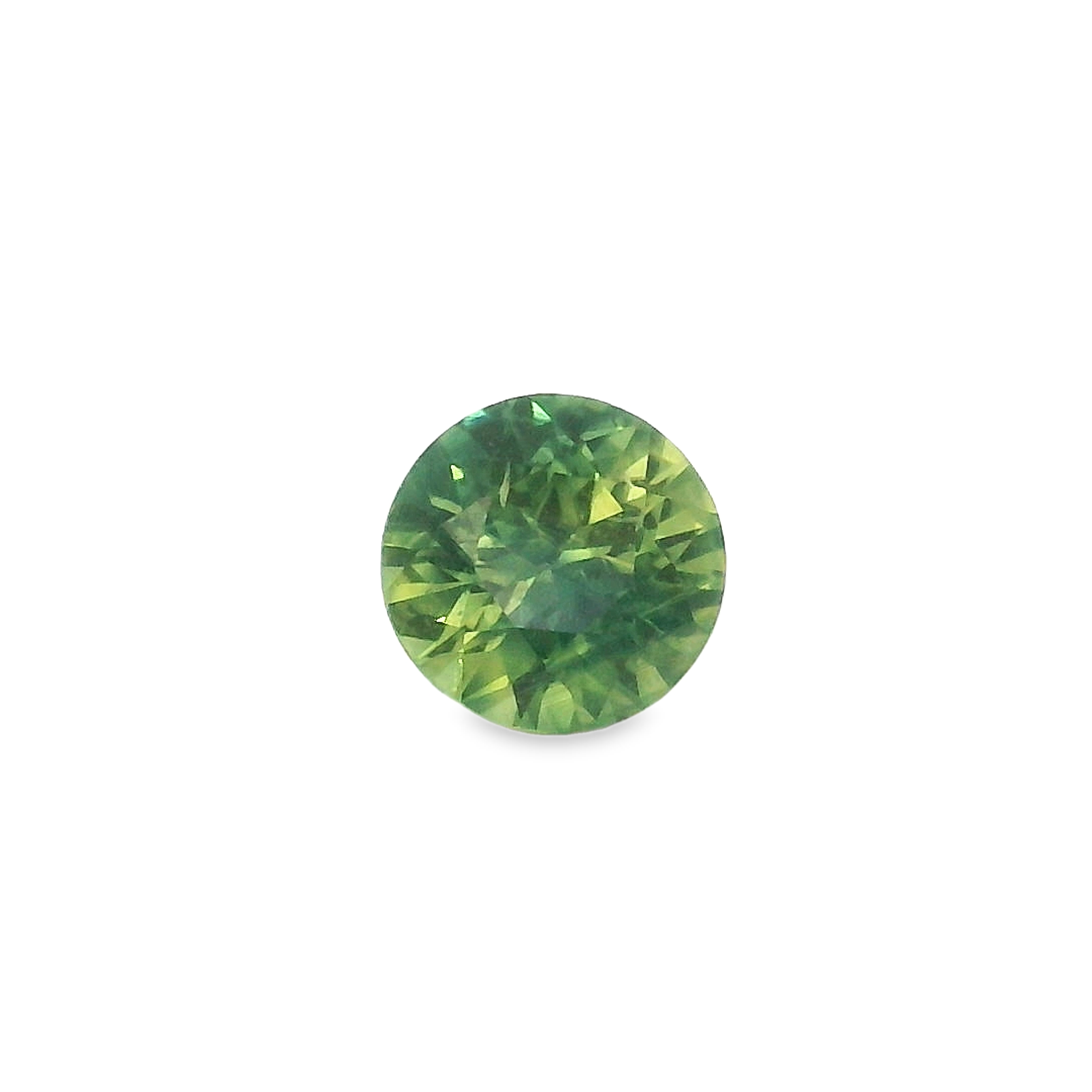 0.51ct Round Brilliant Parti Green/Blue Australian Sapphire