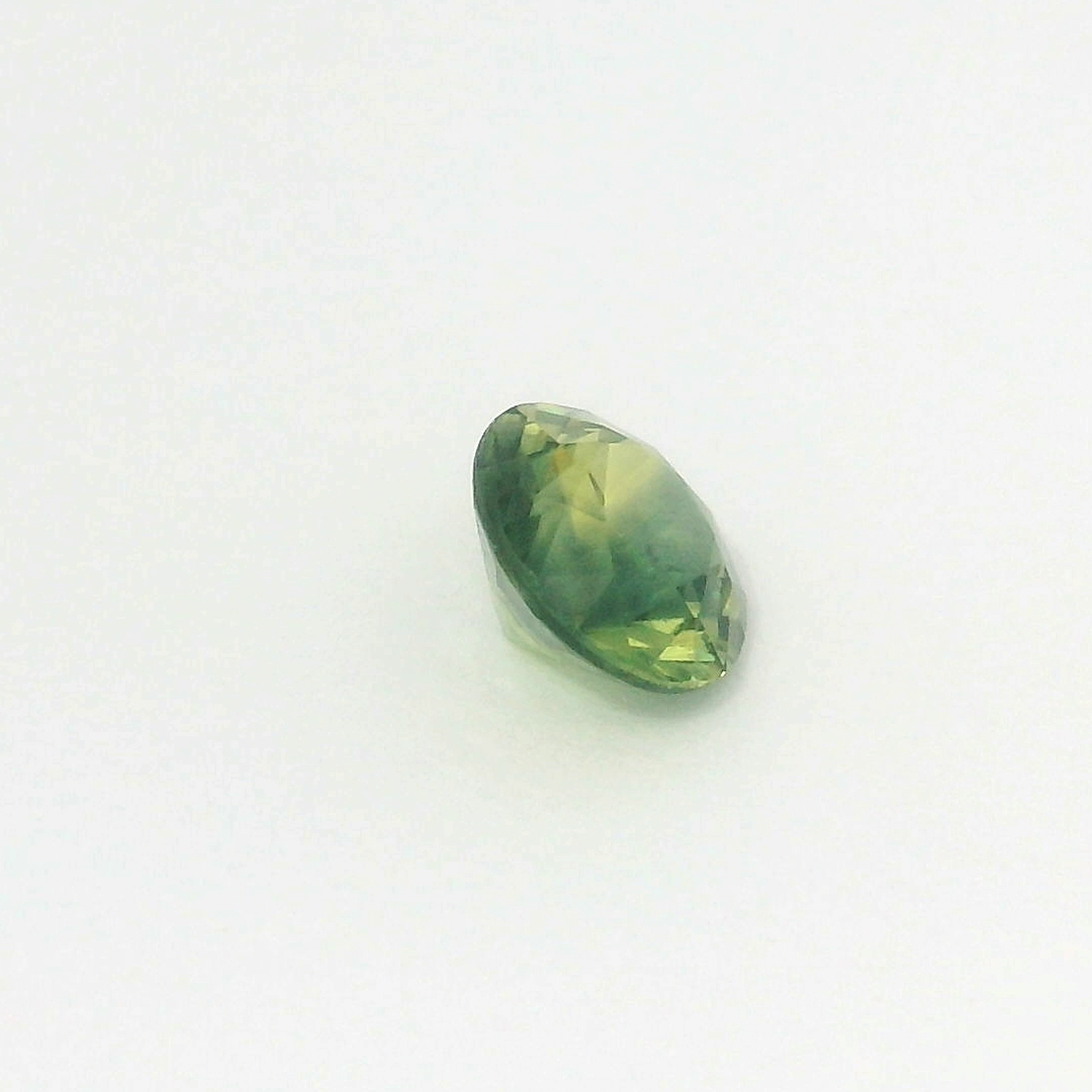 0.51ct Round Brilliant Parti Green/Blue Australian Sapphire