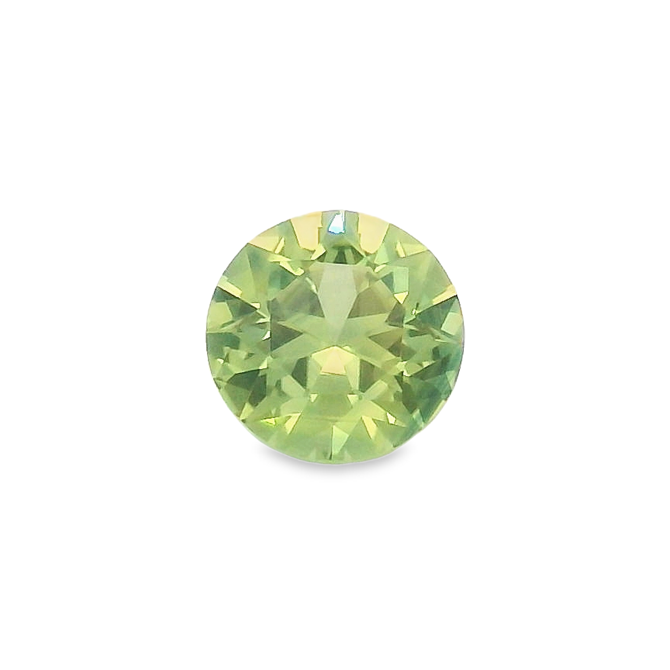 0.78ct Round Brilliant Parti Green/Blue Sapphire