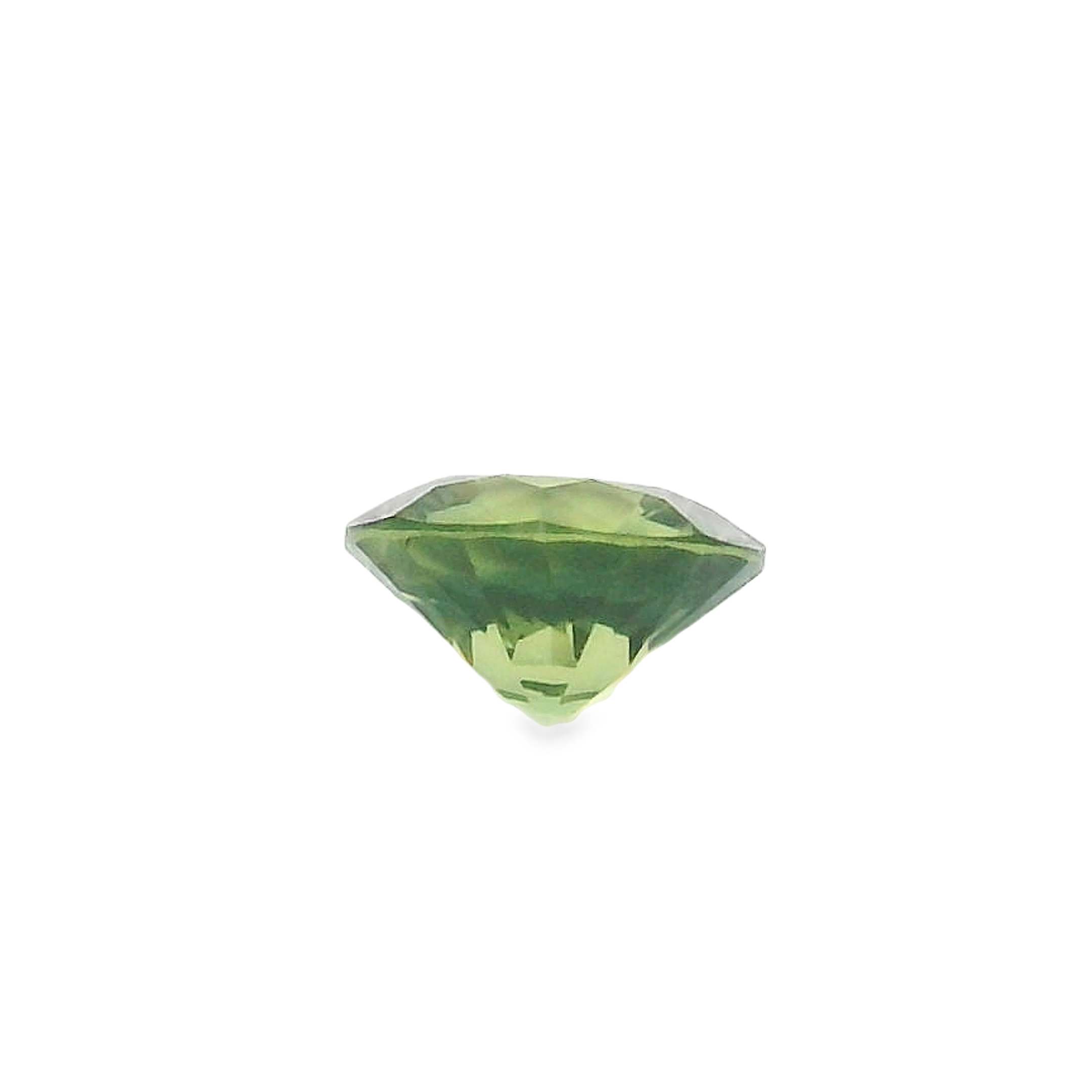 0.78ct Round Brilliant Parti Green/Blue Sapphire
