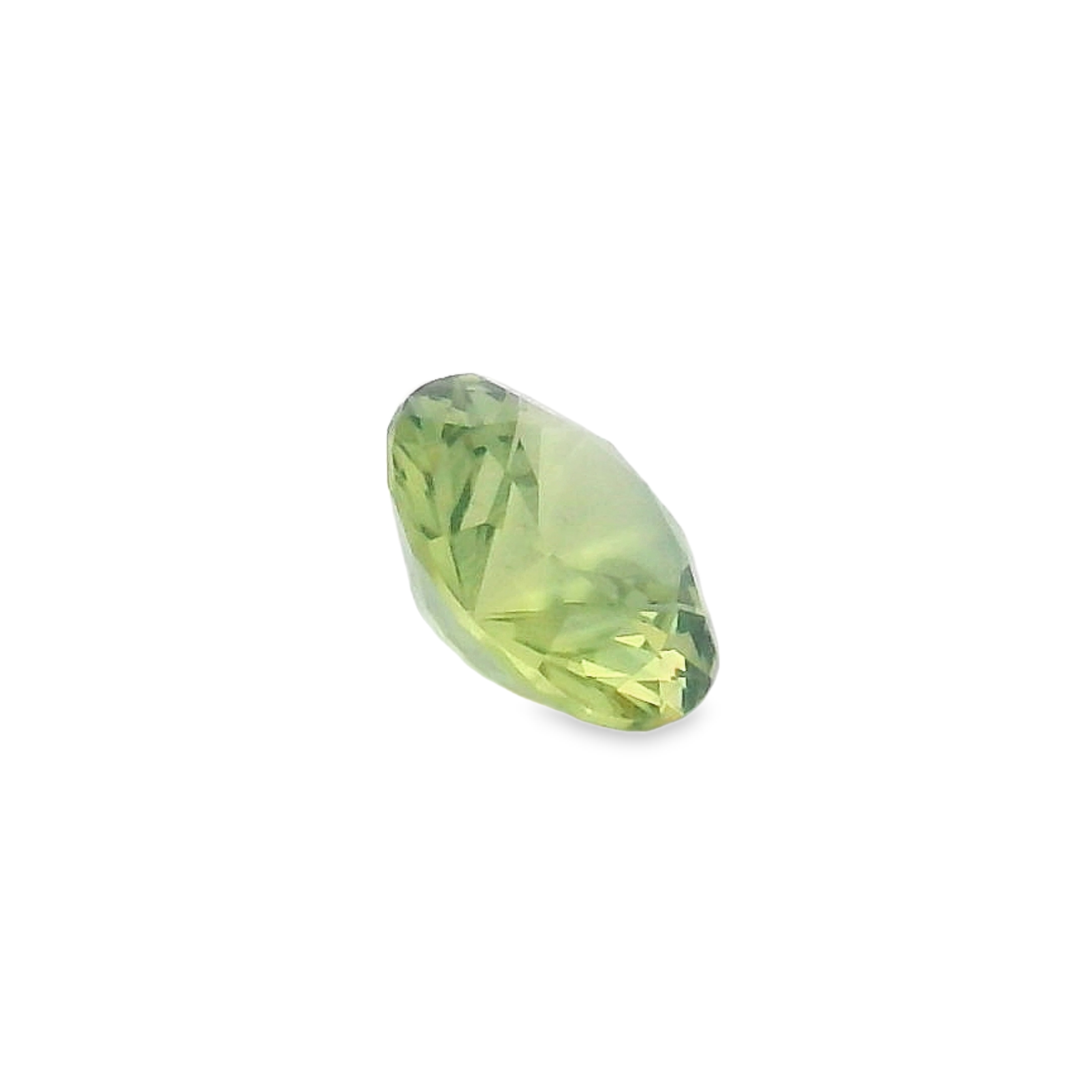 0.78ct Round Brilliant Parti Green/Blue Sapphire