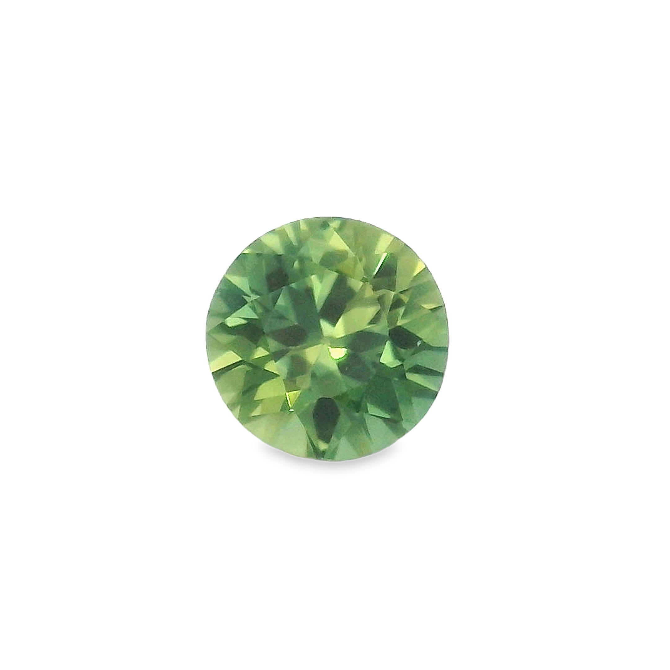0.84ct Round Brilliant Parti Green/Yellow Australian Sapphire