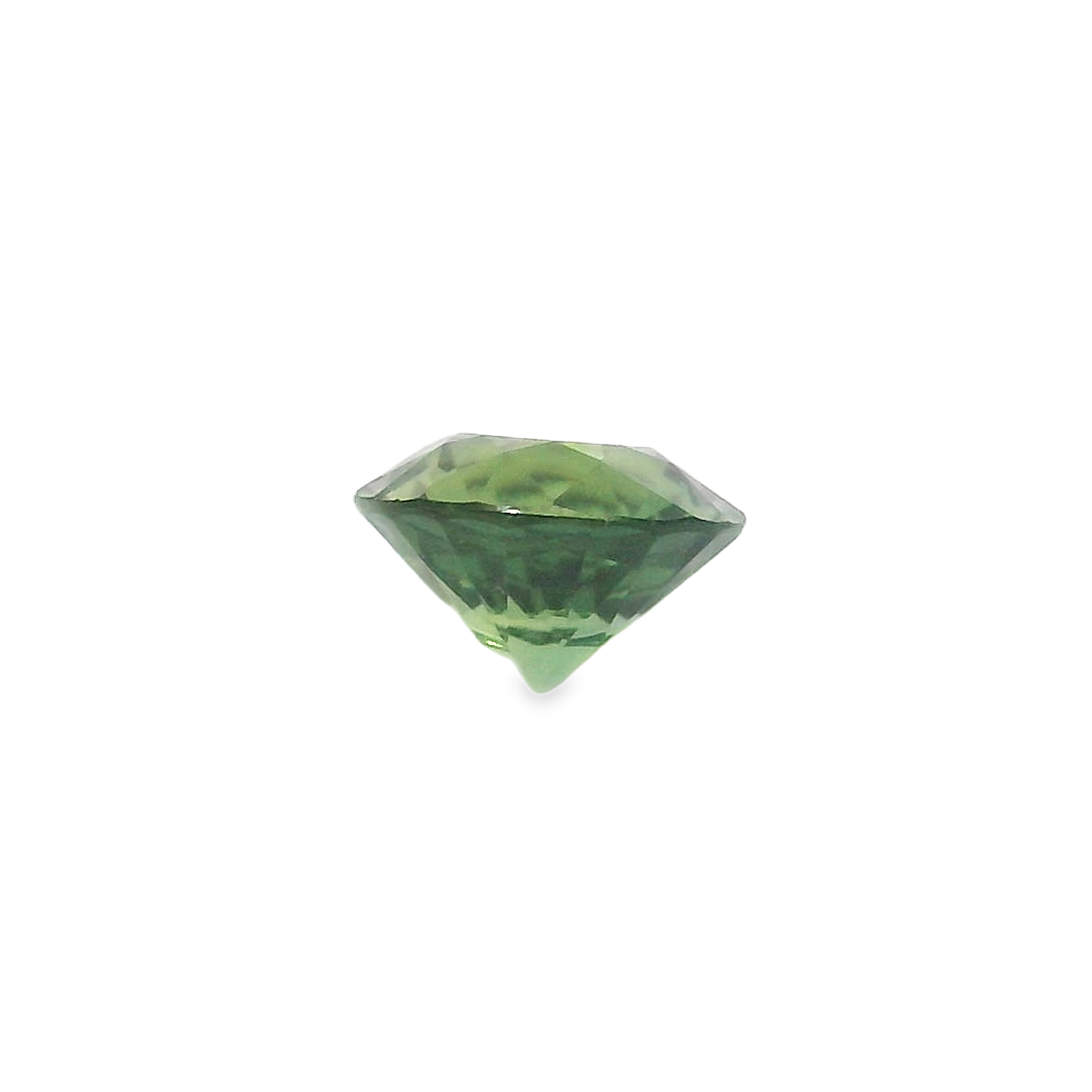 0.84ct Round Brilliant Parti Green/Yellow Australian Sapphire