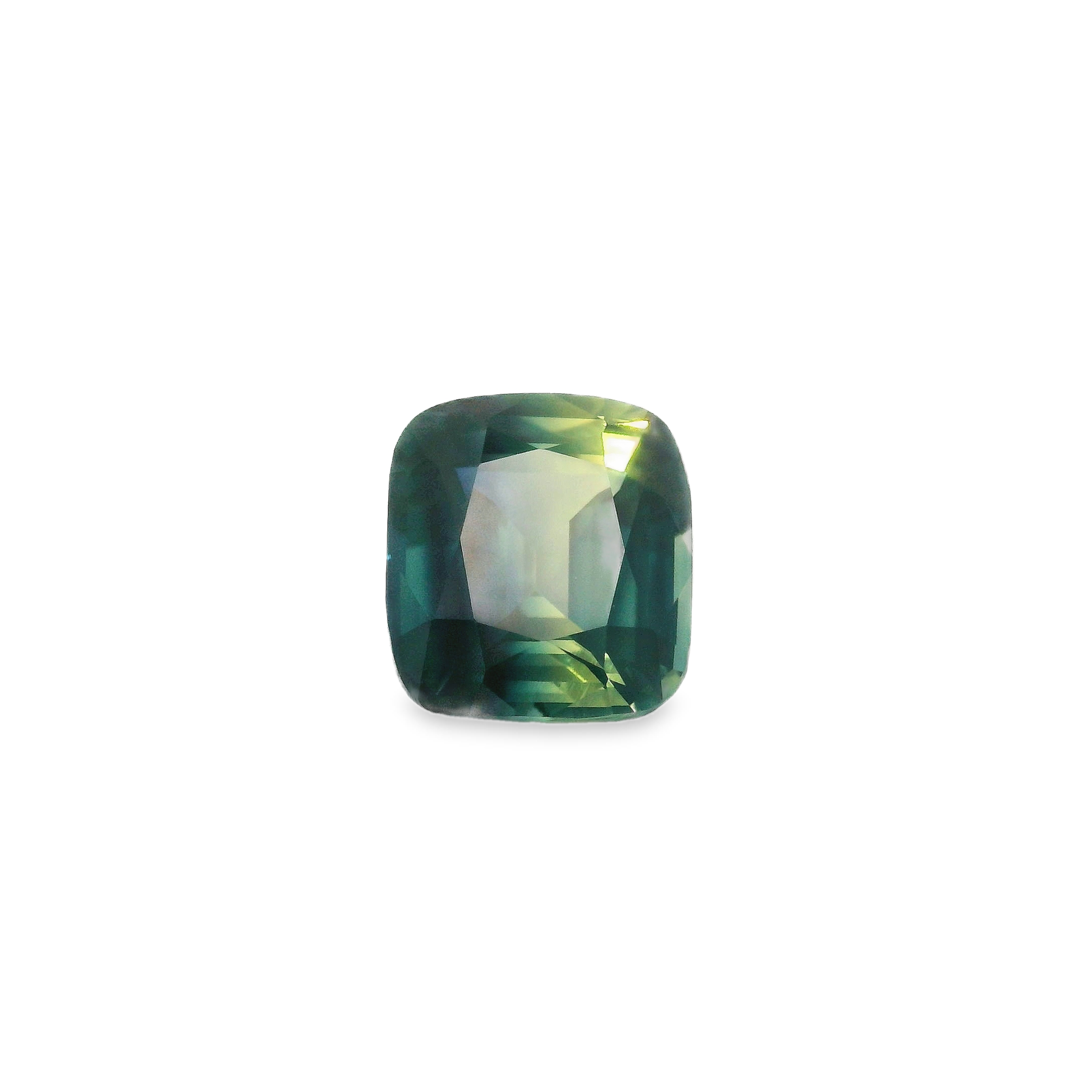 3.02ct Cushion Cut Parti Blue/Yellow Sapphire