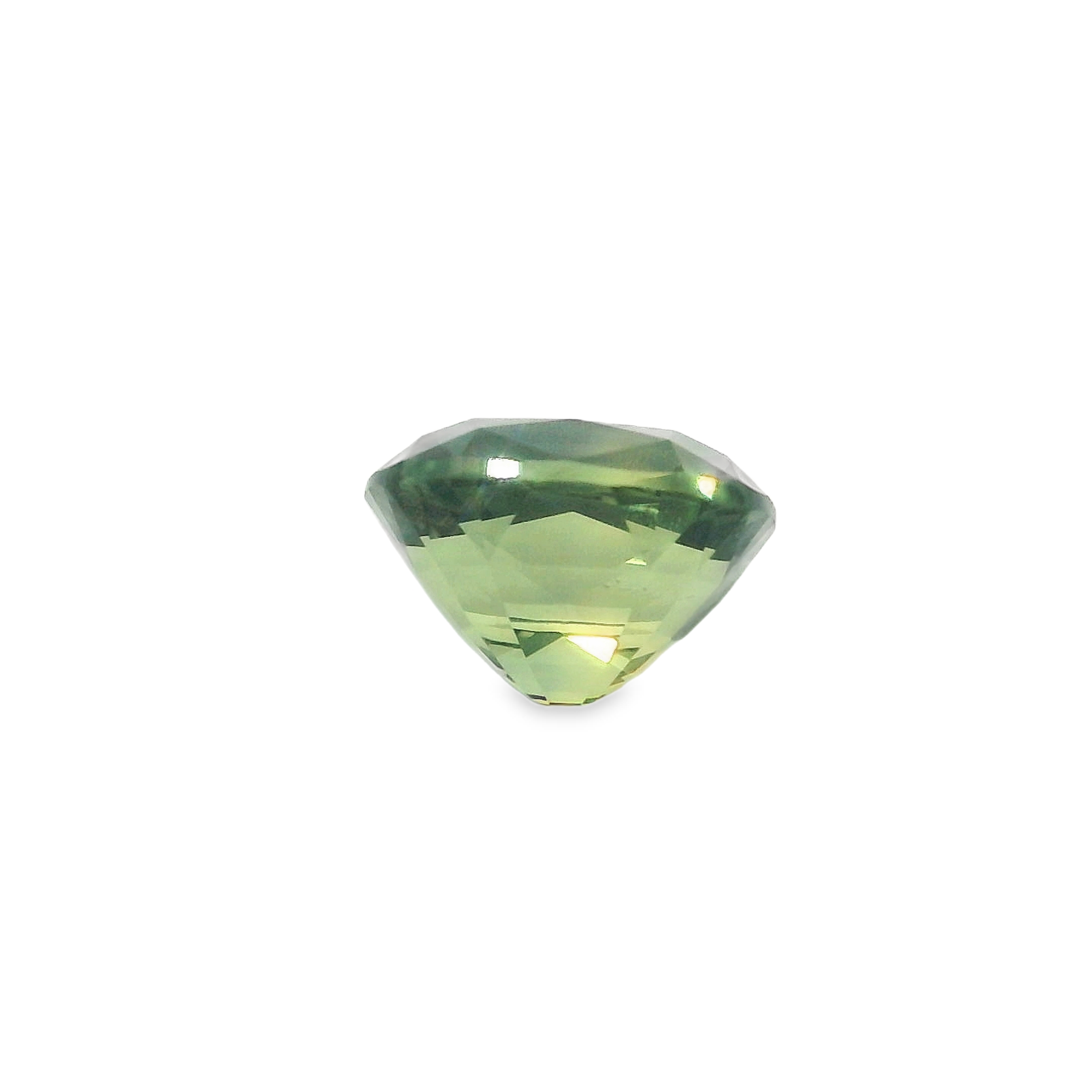 1.49ct Cushion Cut Green Madagascan Sapphire