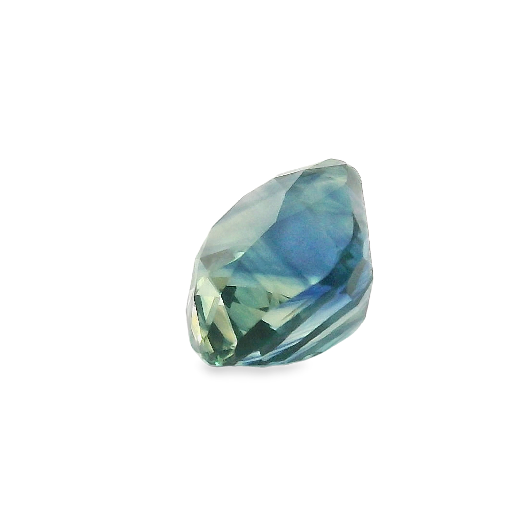 3.06ct Cushion Cut Parti Blue/Yellow Sapphire
