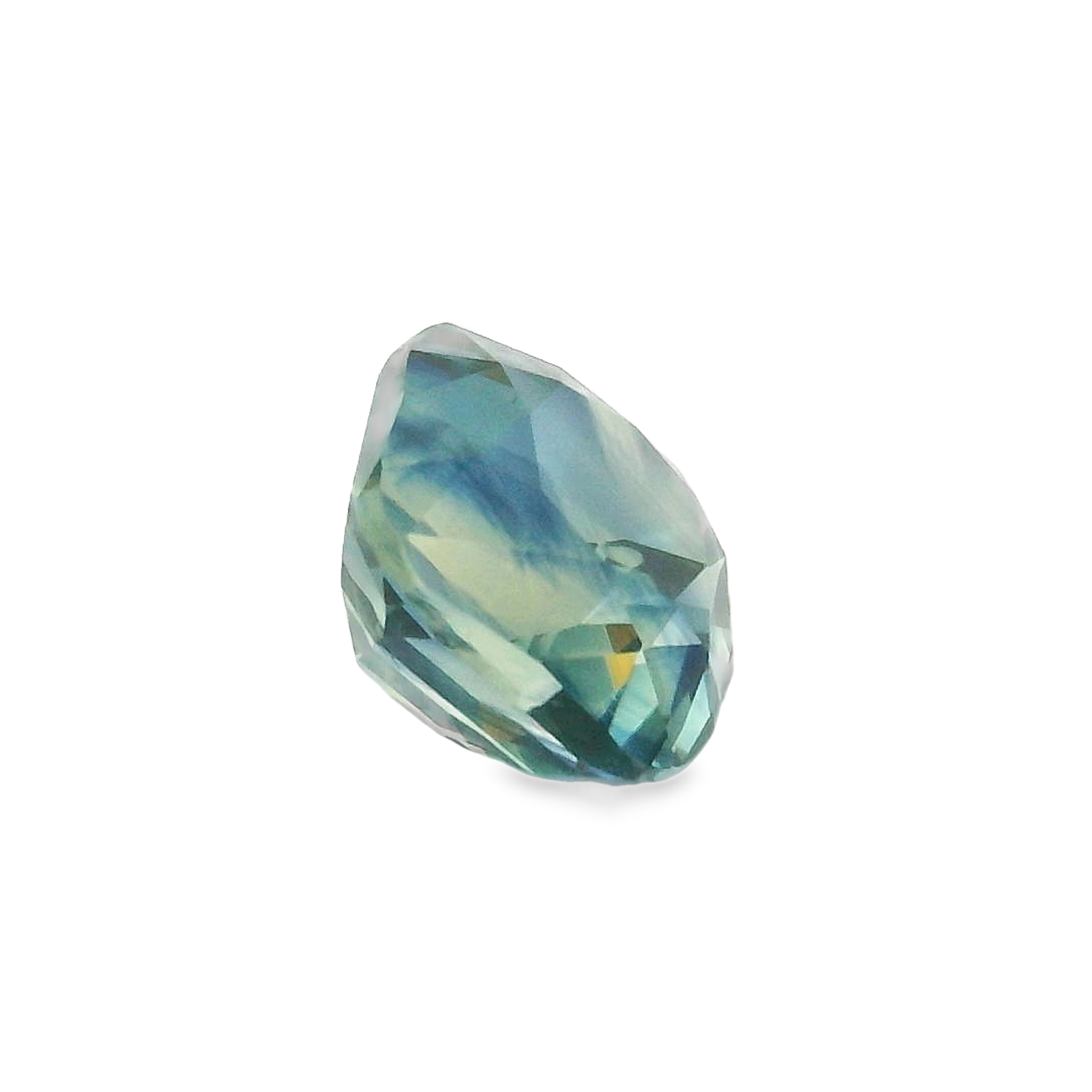3.06ct Cushion Cut Parti Blue/Yellow Sapphire