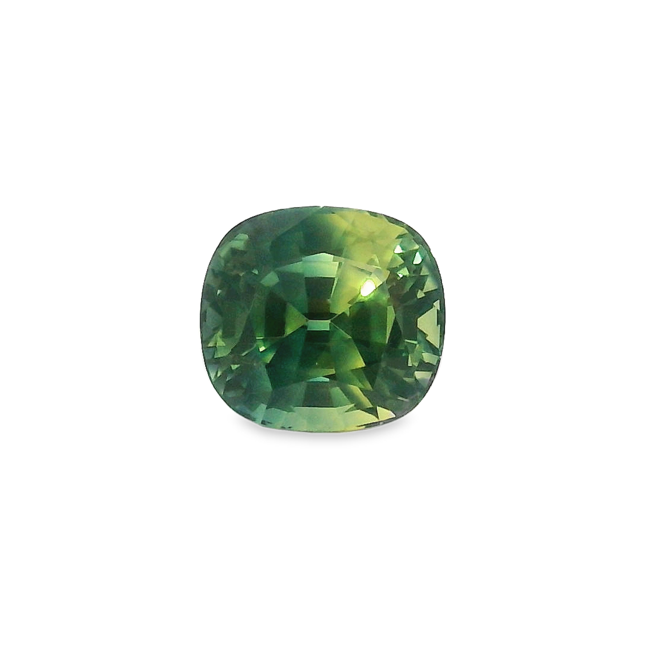 1.74ct Cushion cut Parti Blue/Yellow Sapphire
