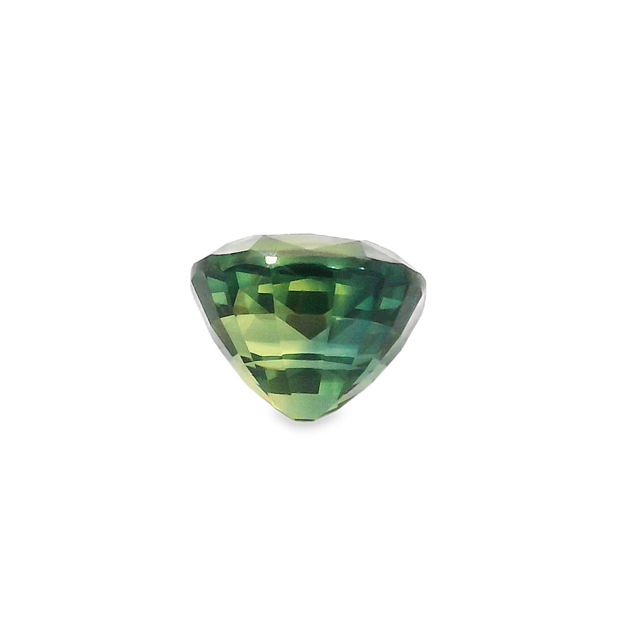 1.74ct Cushion cut Parti Blue/Yellow Sapphire