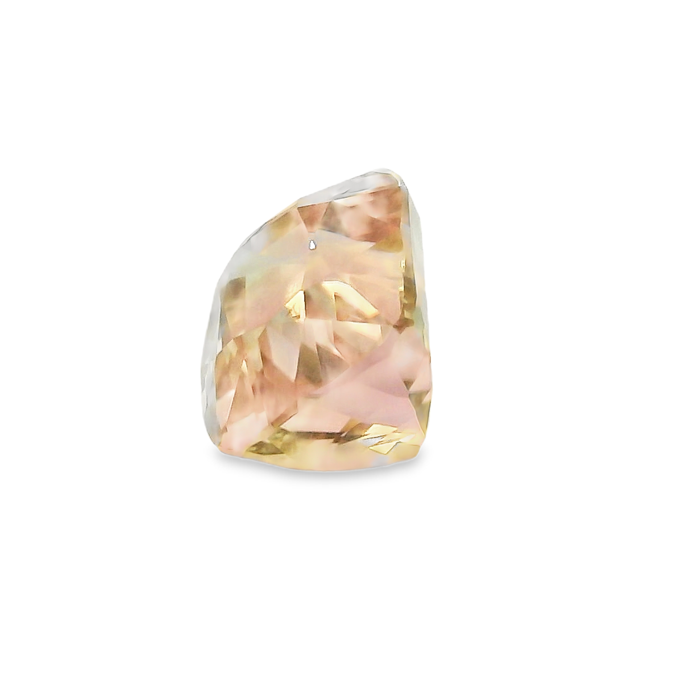 2.81ct Pink and Green Cushion Cut Tourmaline