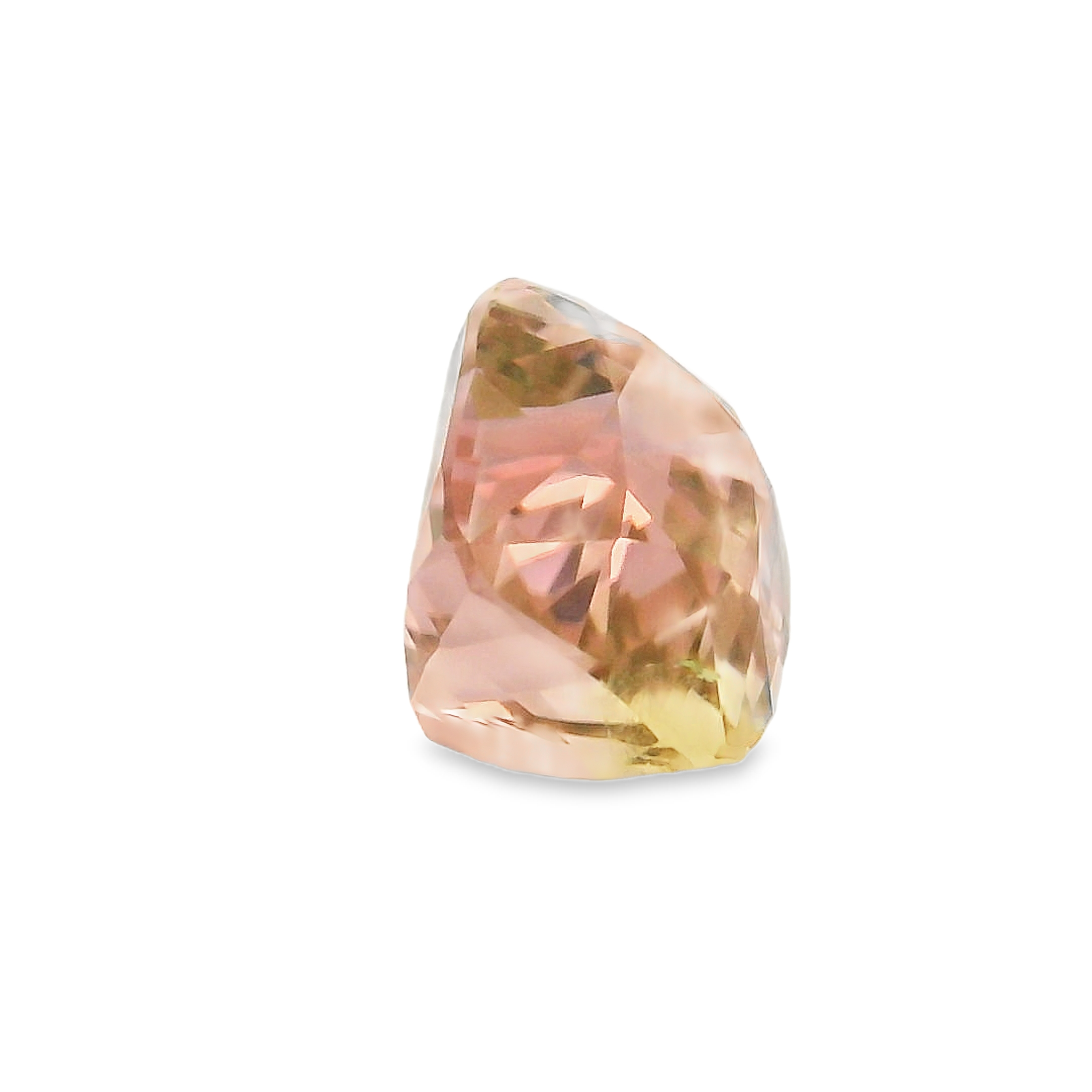2.81ct Pink and Green Cushion Cut Tourmaline