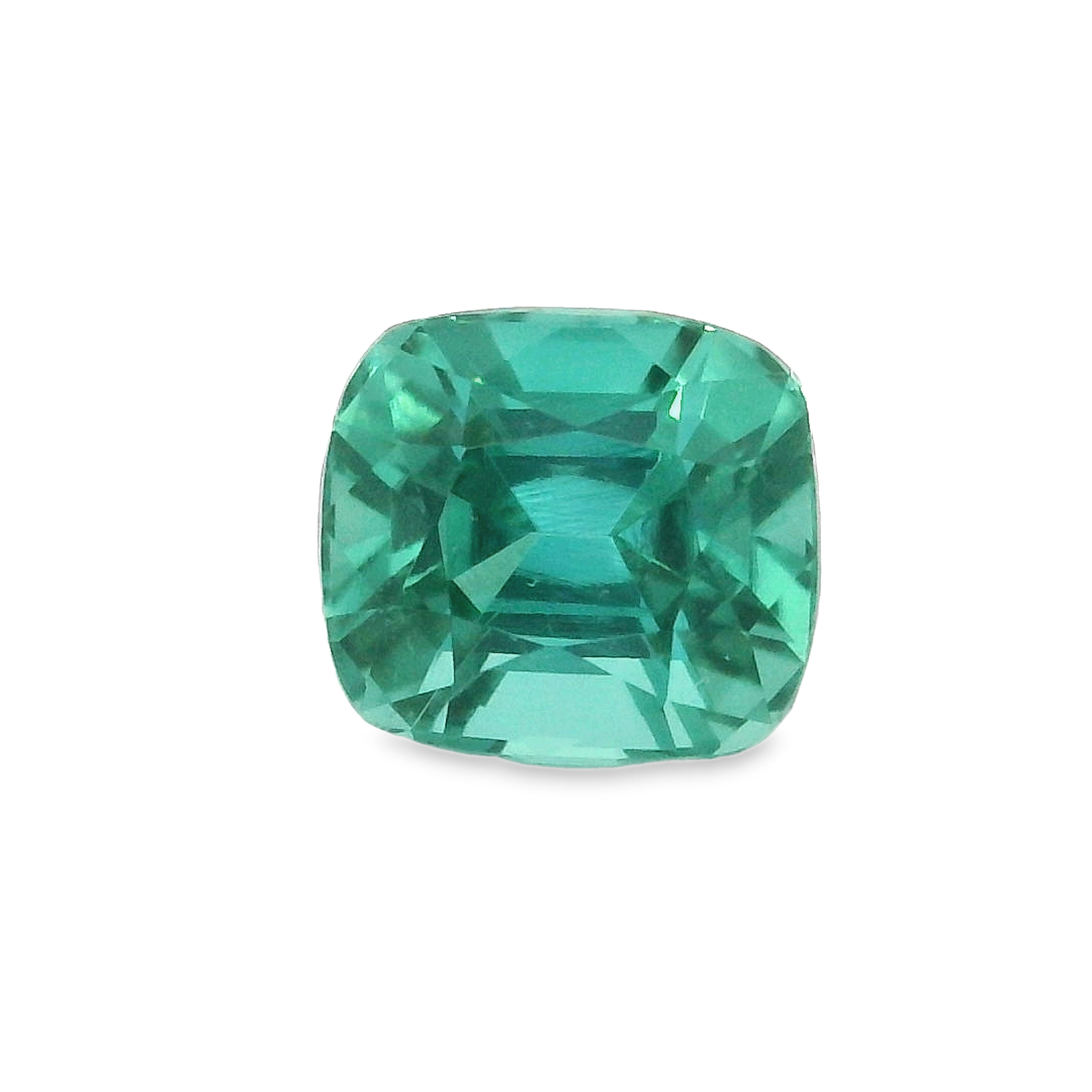 1.63ct Green Cushion cut Tourmaline