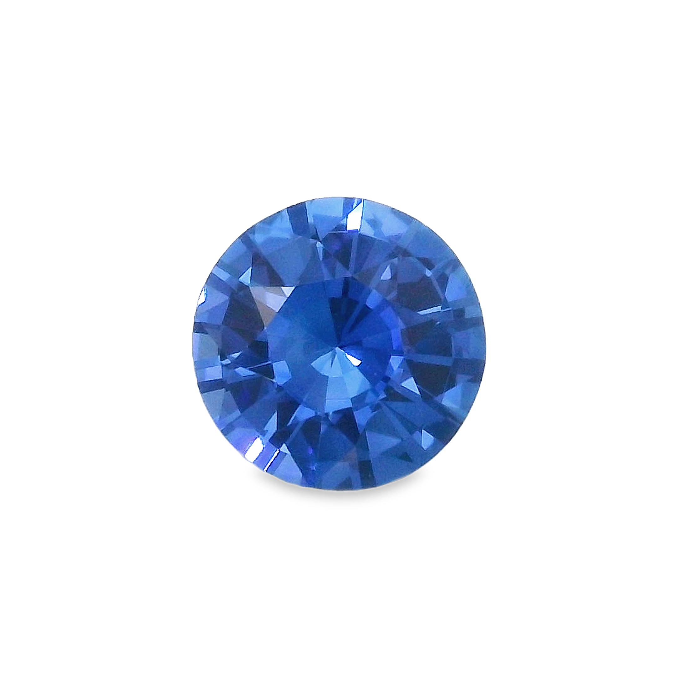 1.66ct Blue Round Brilliant Cut Sapphire