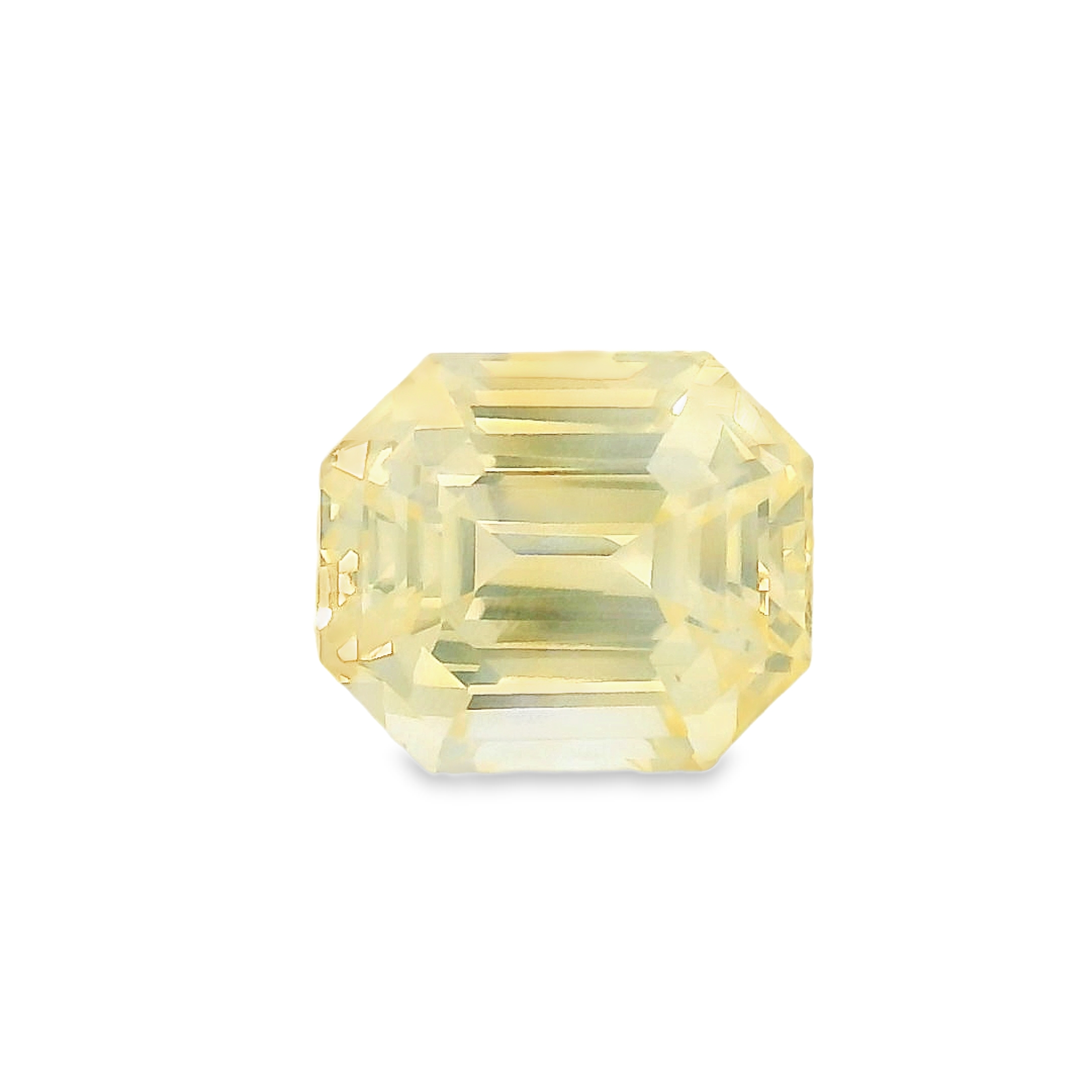 2.48ct Yellow Emerald Cut Sapphire