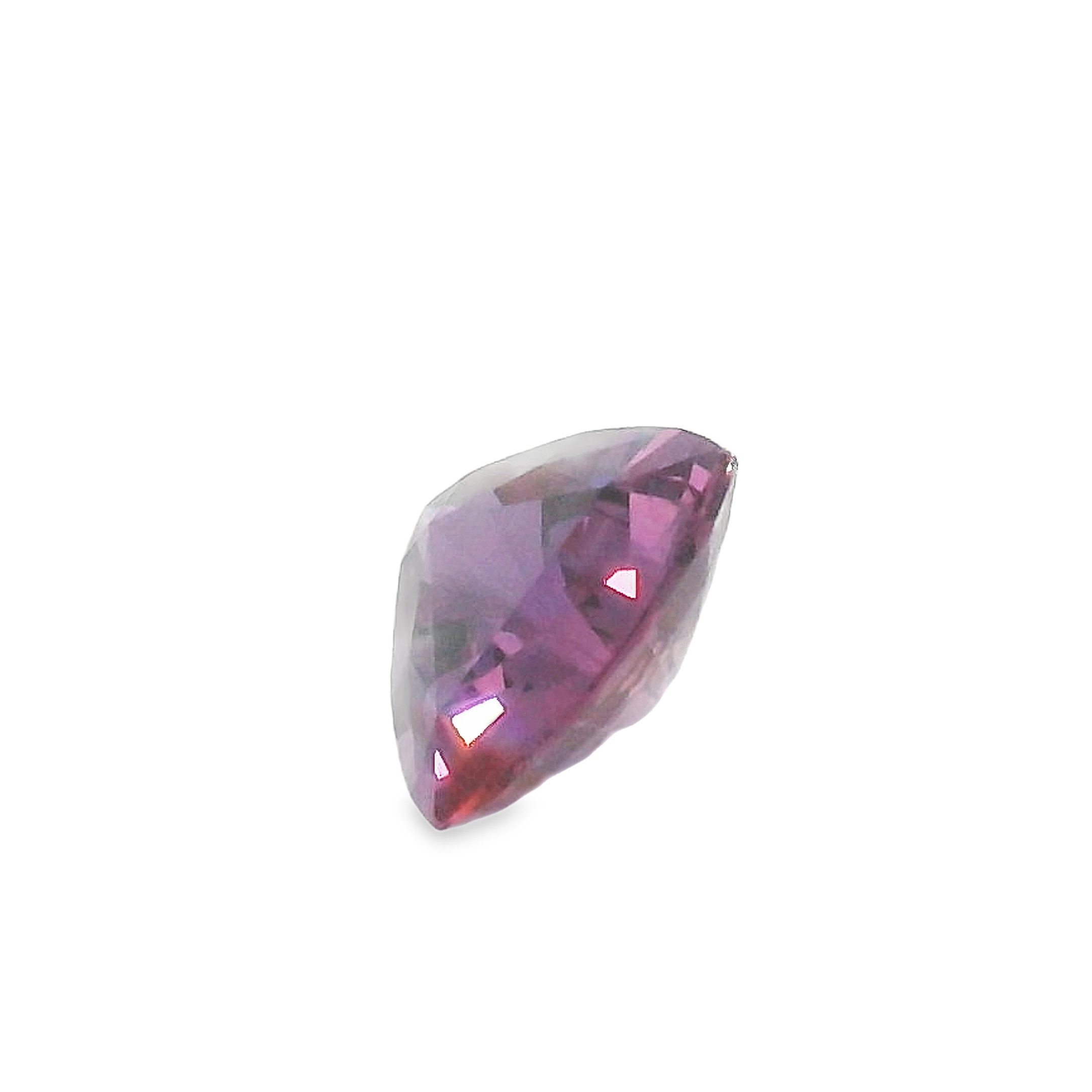 1ct Pink Trilliant cut Sapphire