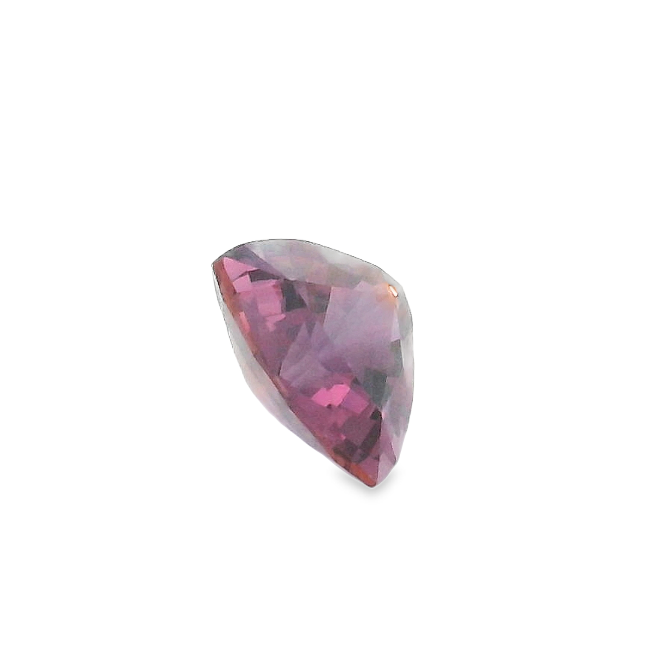 1ct Pink Trilliant cut Sapphire