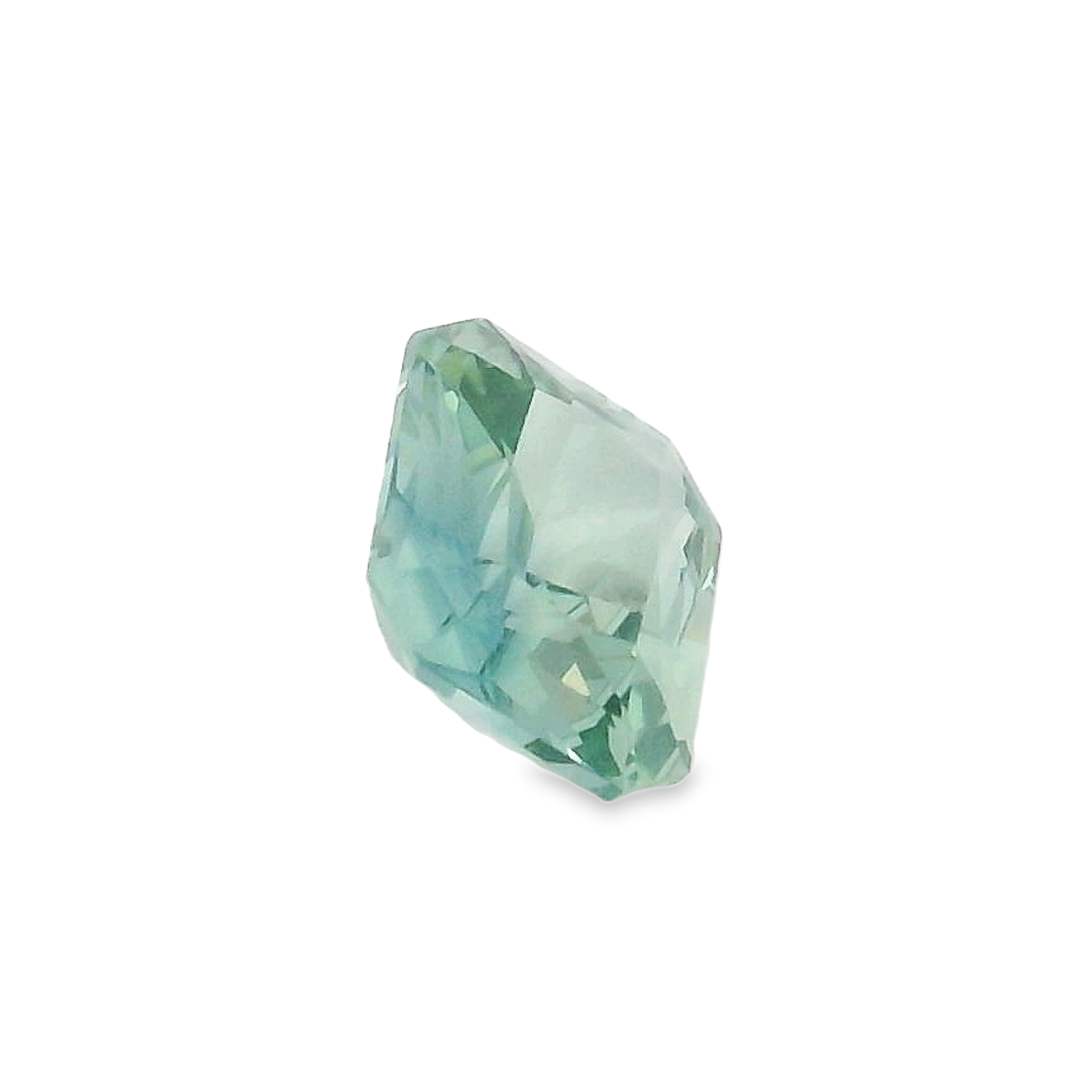 0.87ct Teal Radiant cut Sapphire