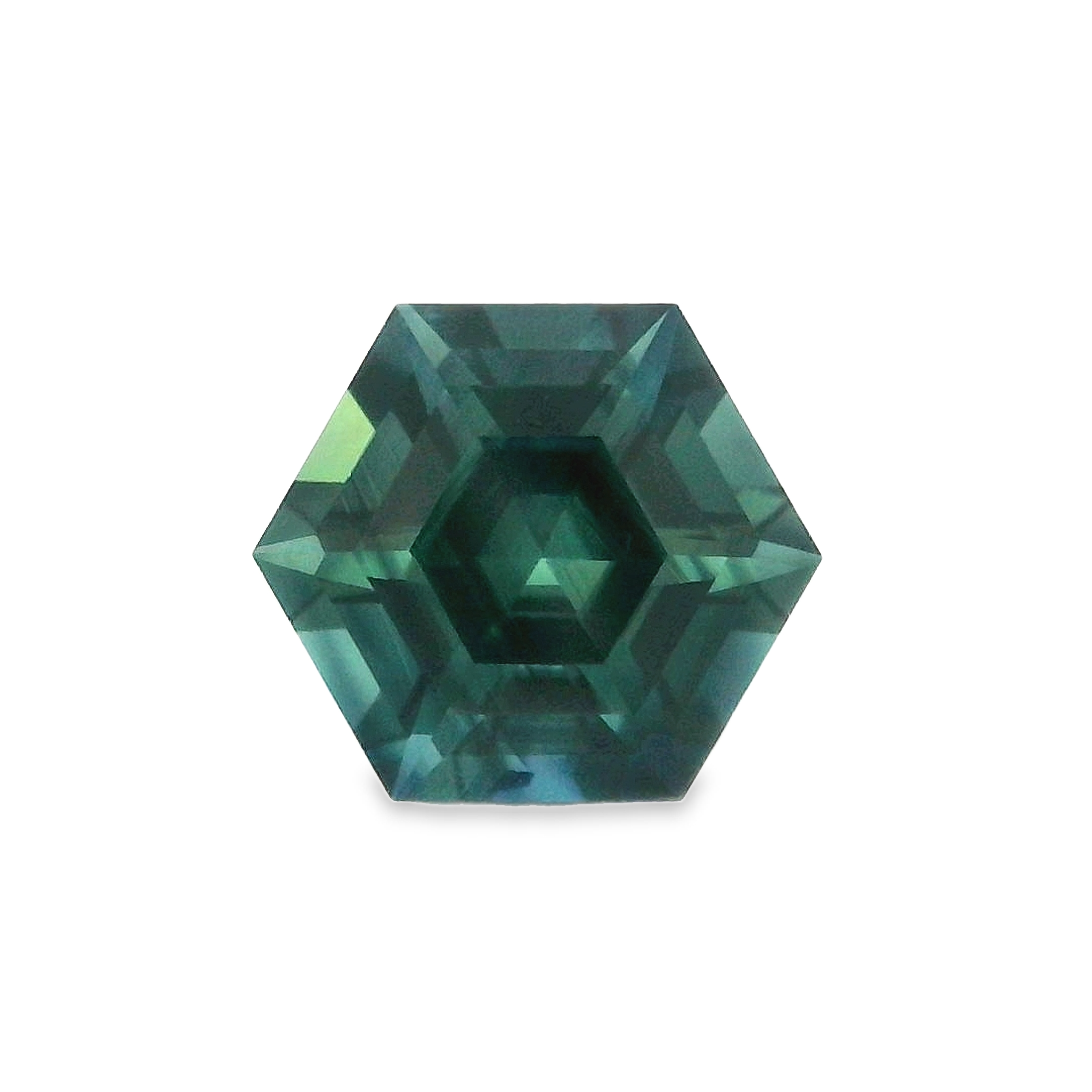 2.35ct Blue hexagonal-cut sapphire