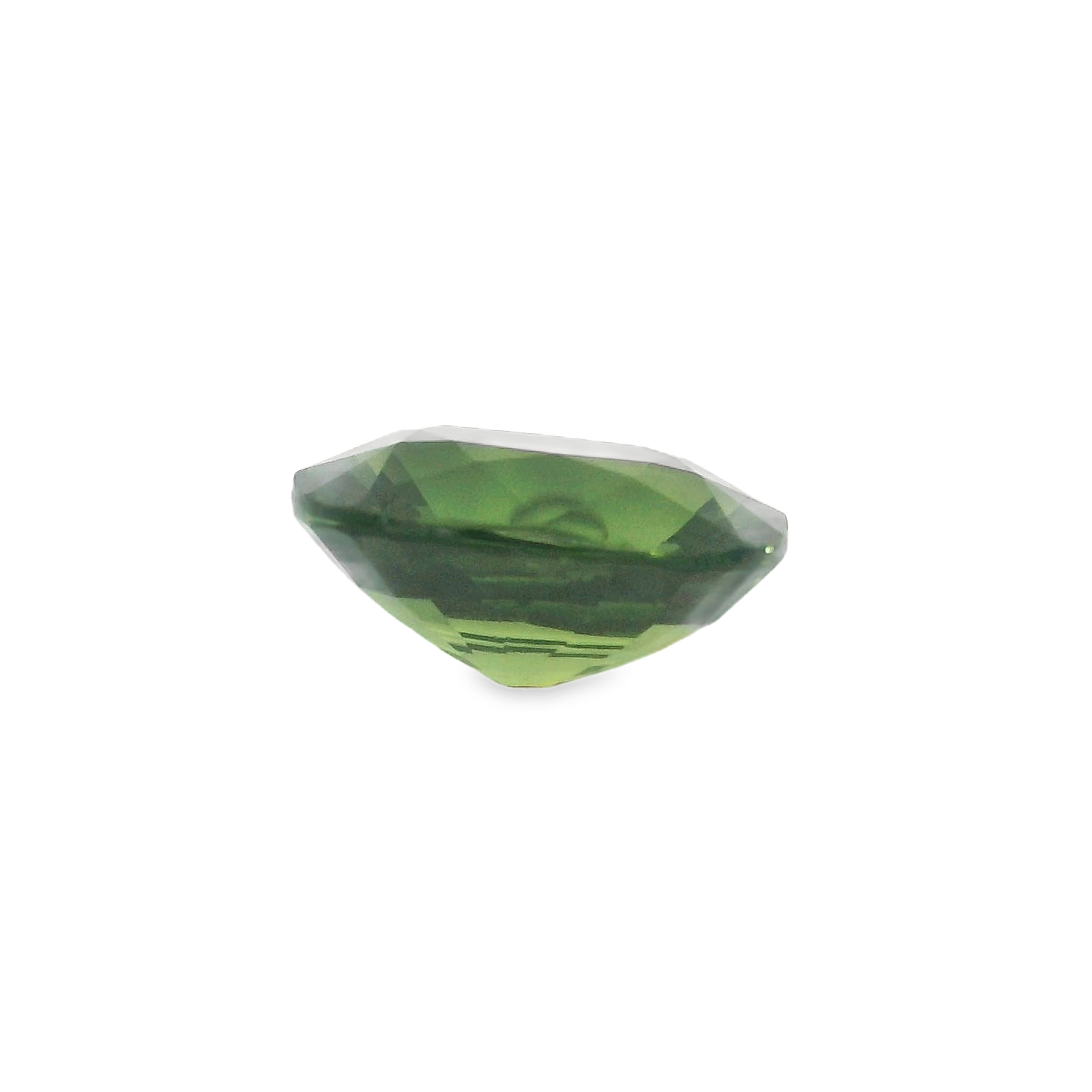 3.54ct Green Cushion cut Sapphire