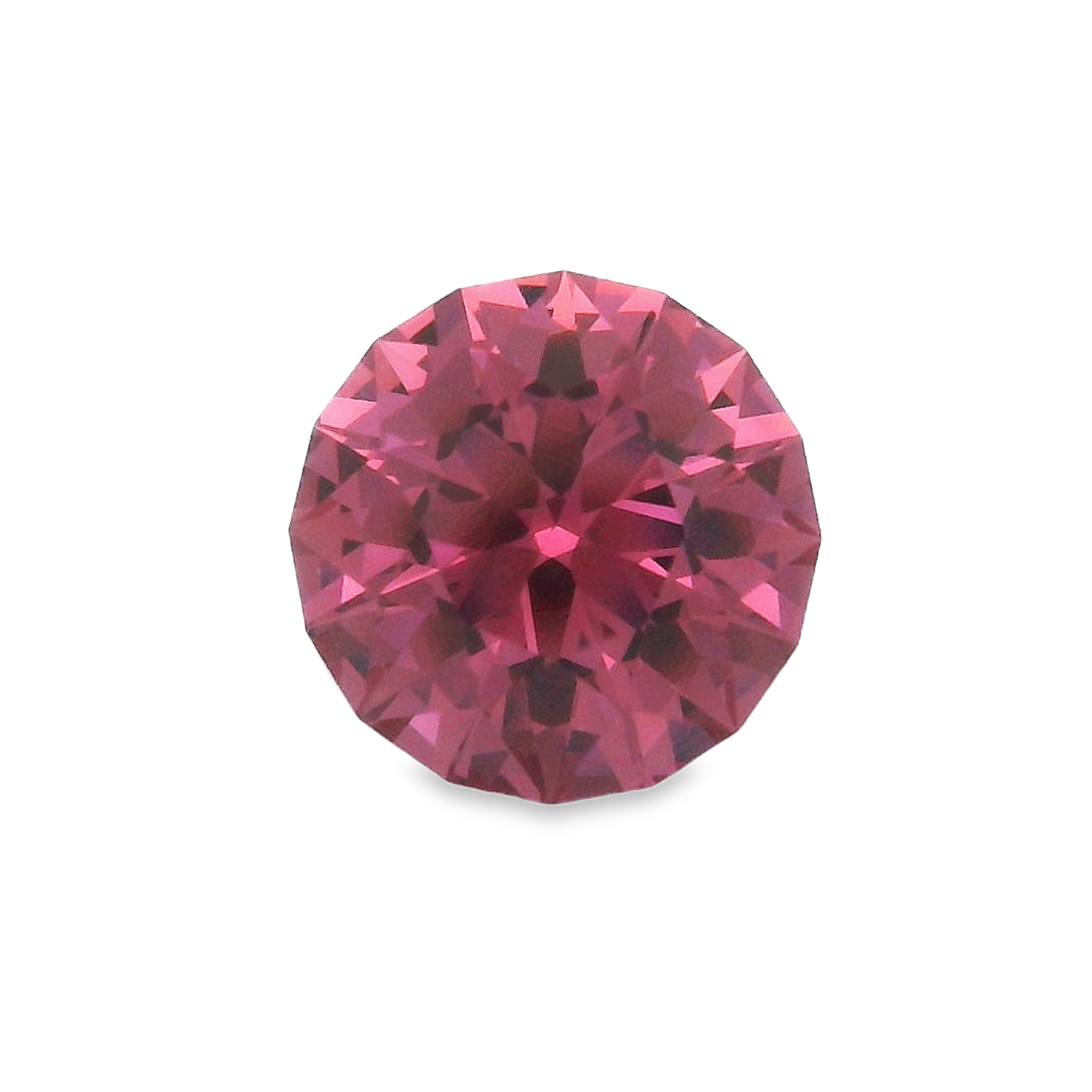 2.48ct Pink Round Brilliant cut Garnet.