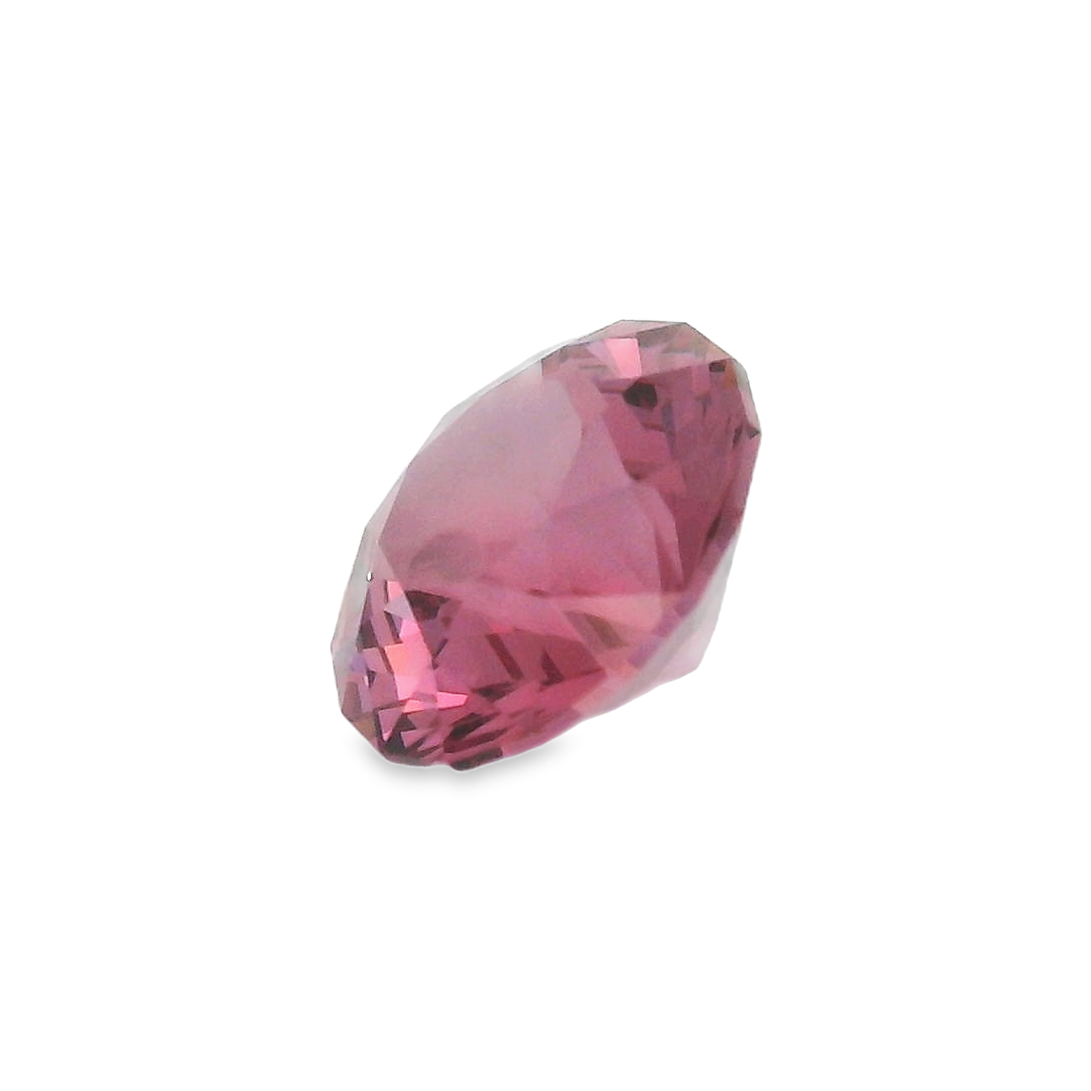 2.48ct Pink Round Brilliant cut Garnet.