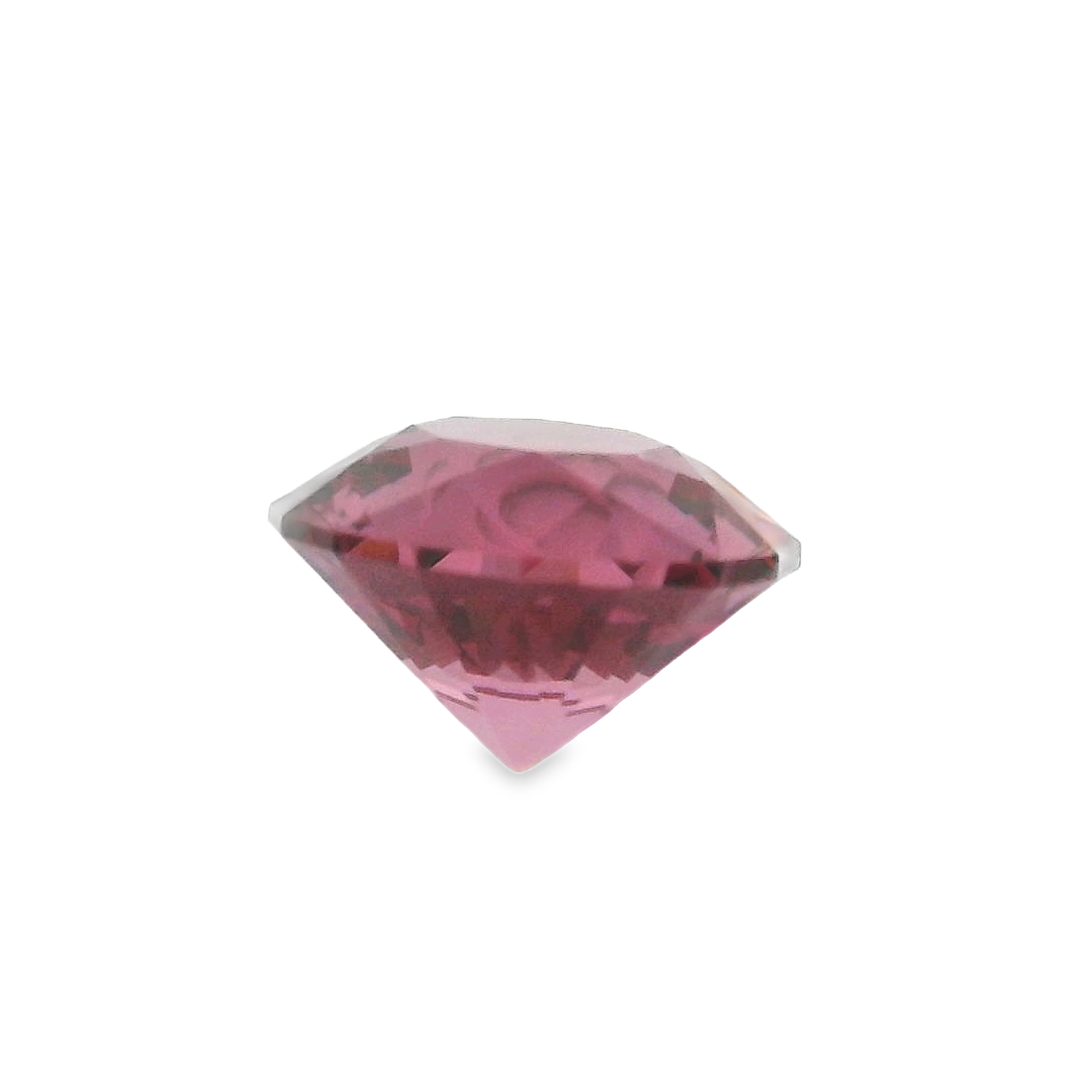 2.48ct Pink Round Brilliant cut Garnet.