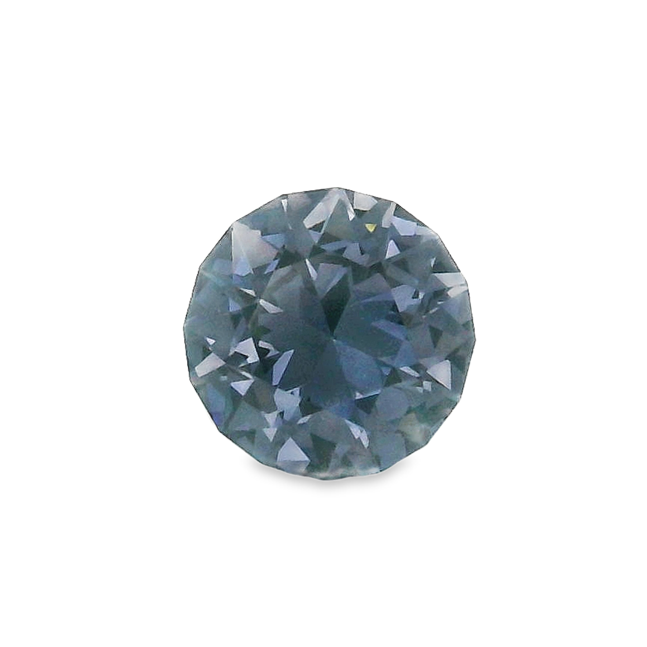 1.31ct Blue Spinel Round Brilliant cut.