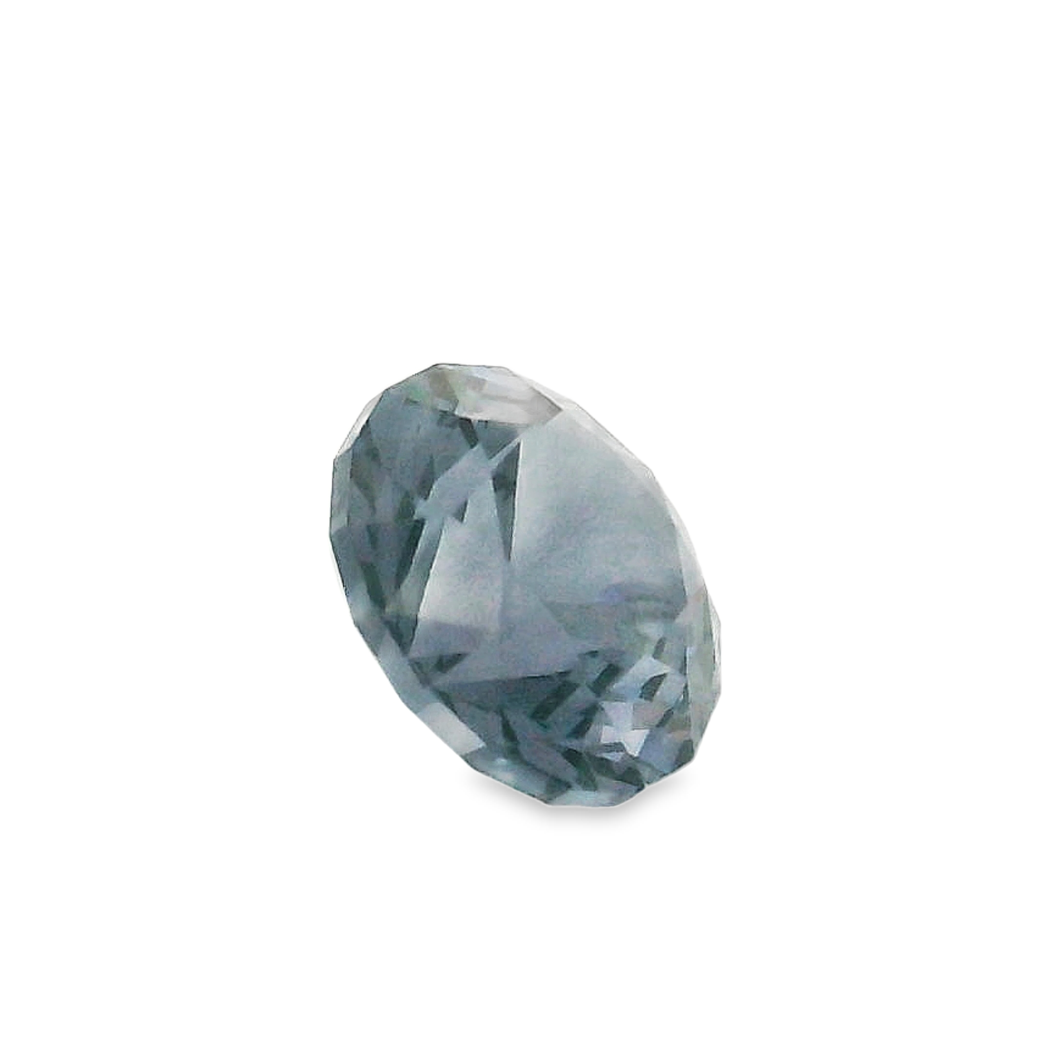 1.31ct Blue Spinel Round Brilliant cut.
