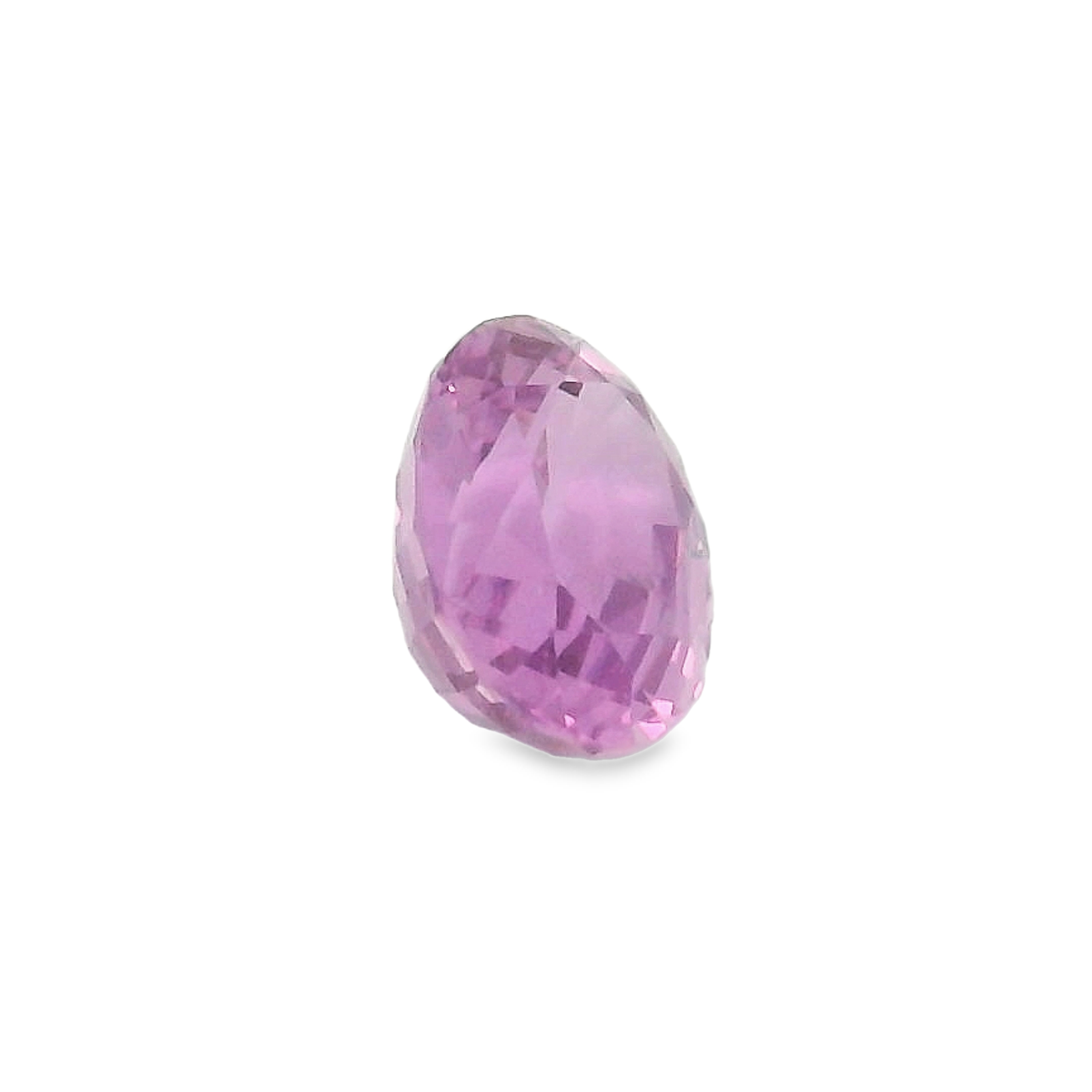 1.08ct Pink Oval cut Sapphire