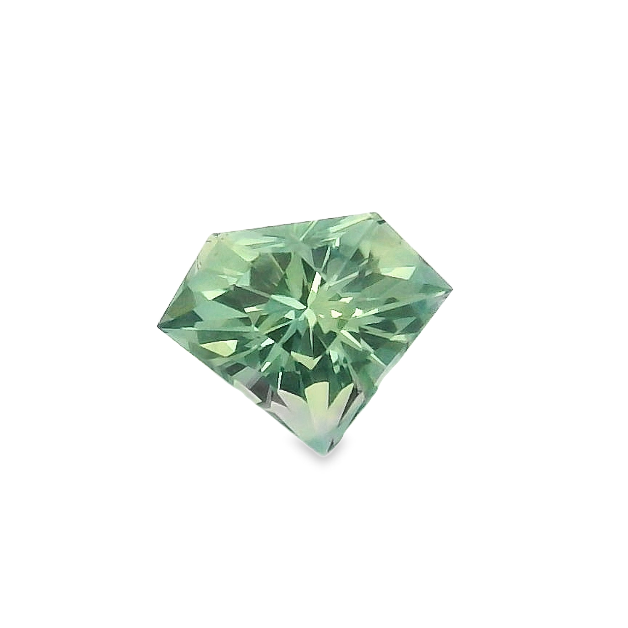 0.88ct Green Superman cut sapphire