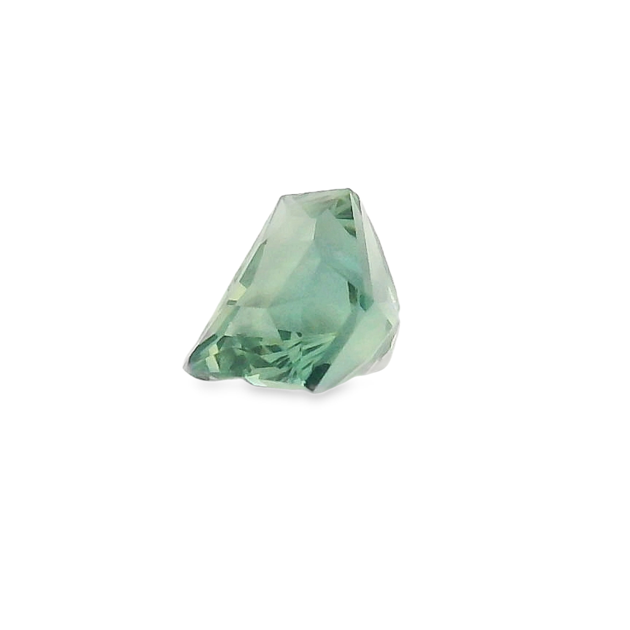 0.88ct Green Superman cut sapphire