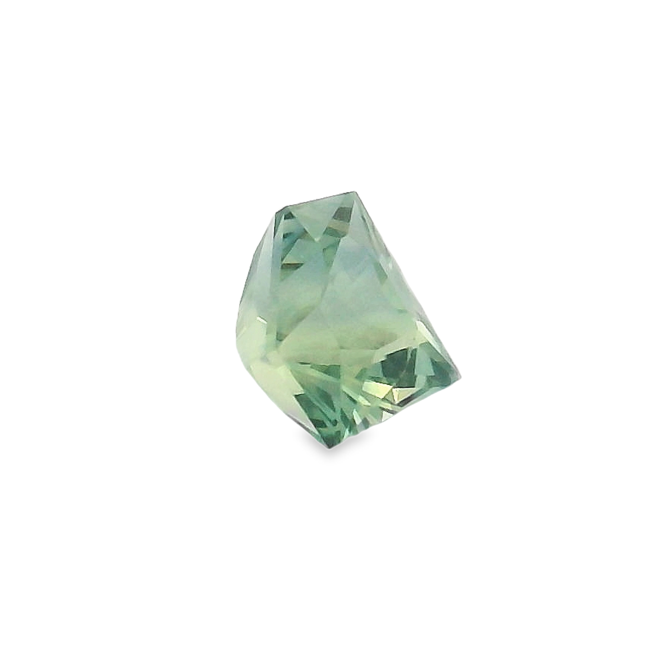 0.88ct Green Superman cut sapphire