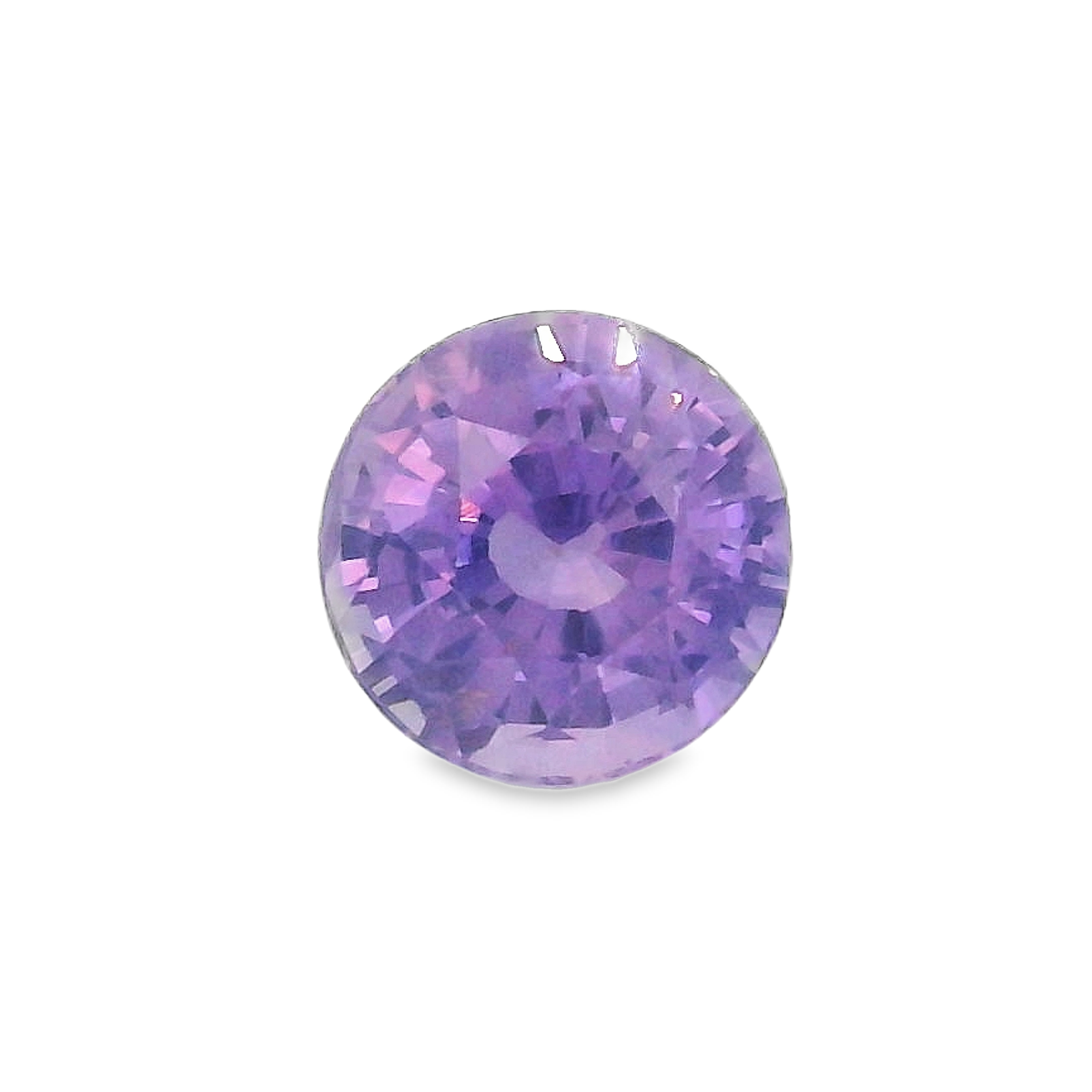 1.51ct, Purple Round Brilliant cut Sapphire