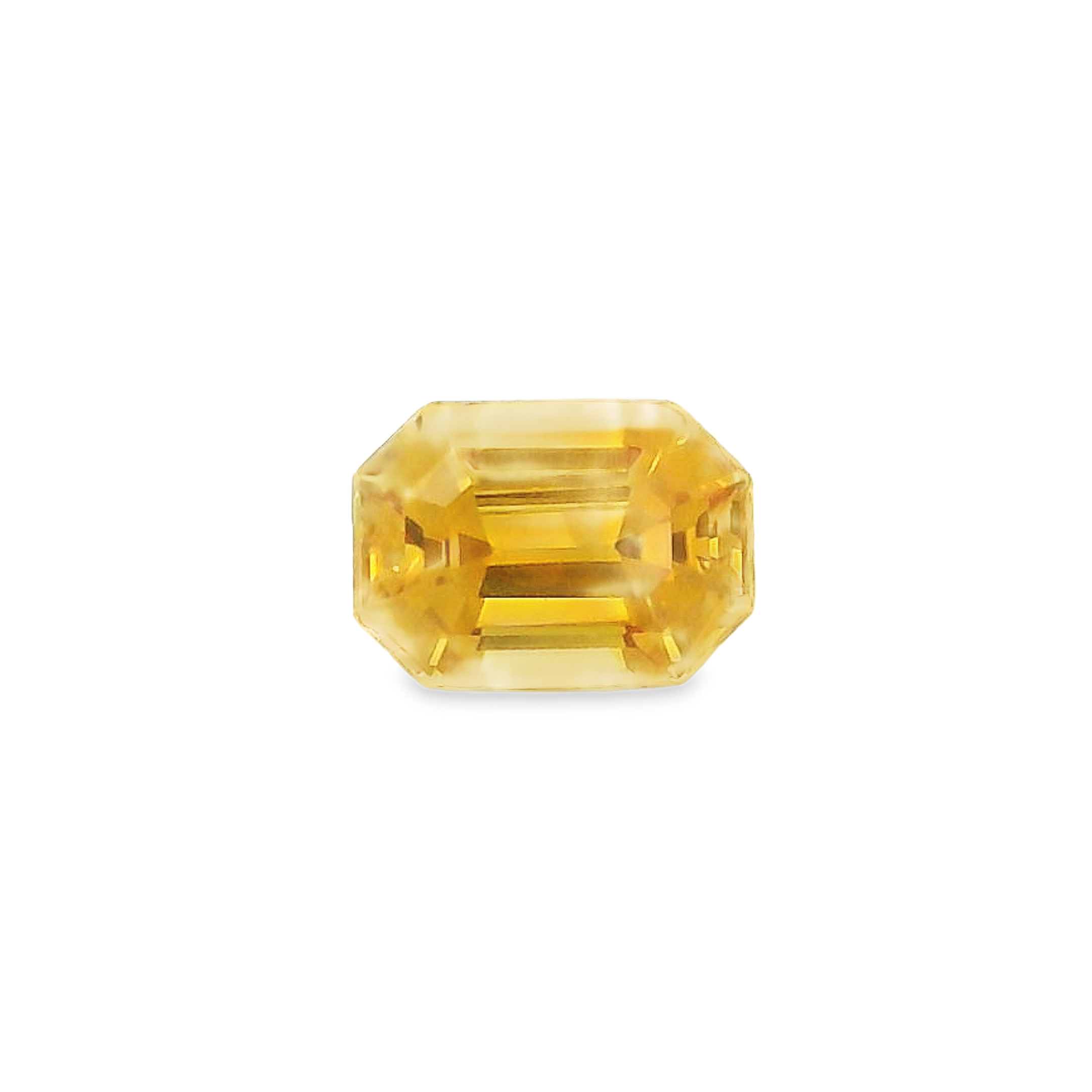 0.83ct Yellow Emerald-cut Sapphire