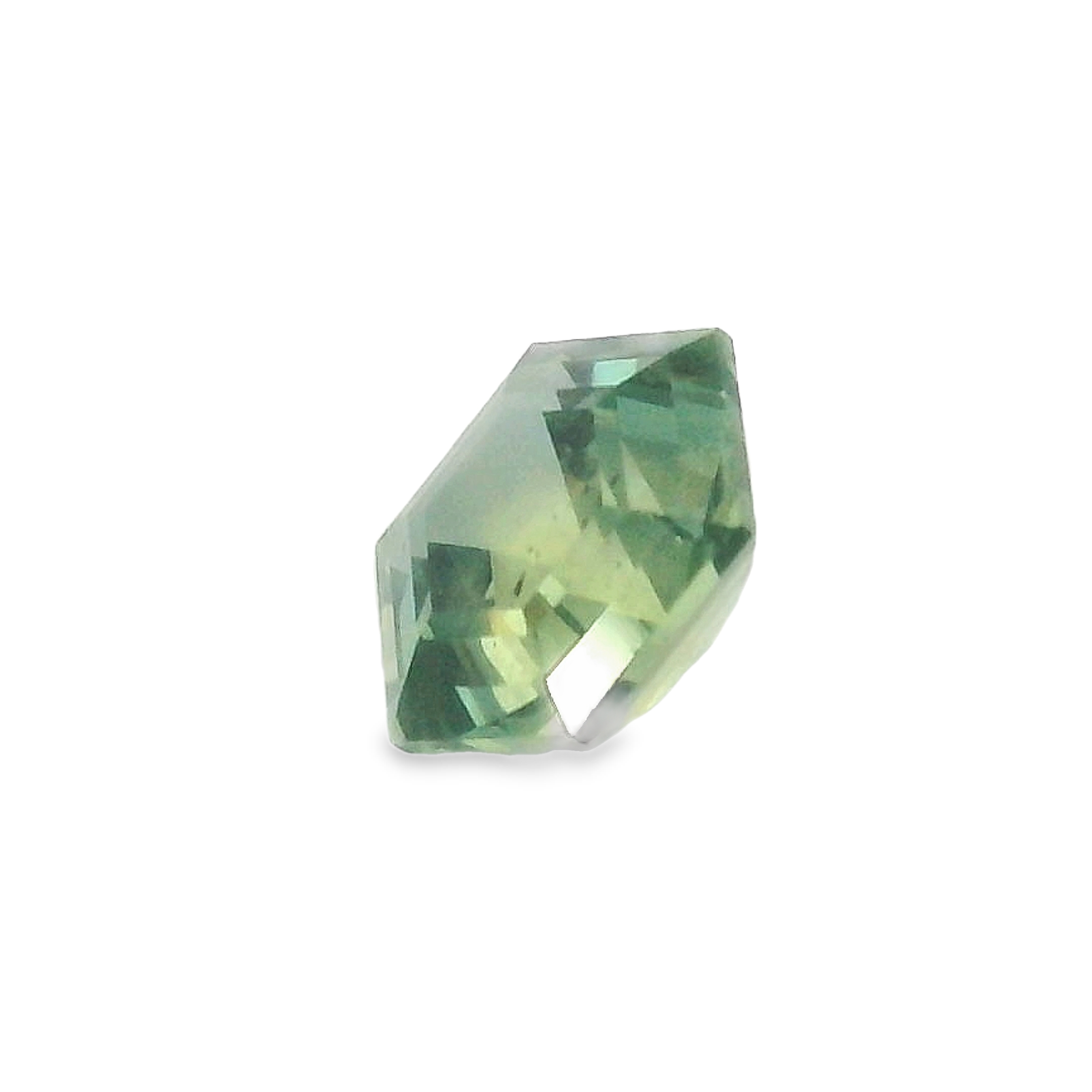 1.21ct Green Hexagonal cut Sapphire